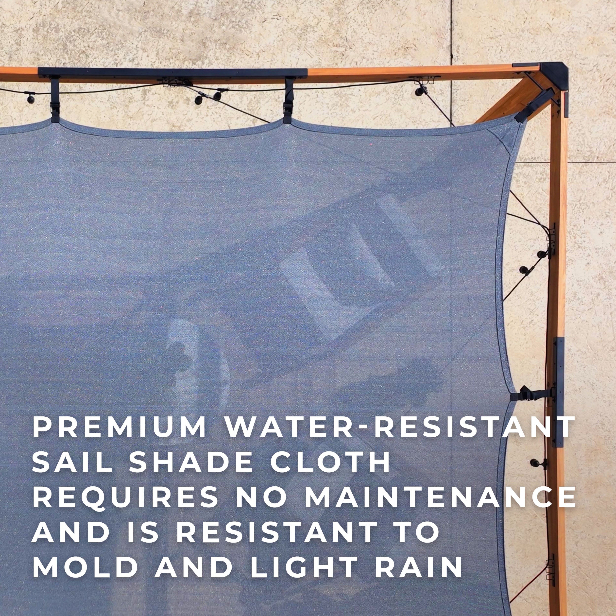 3.7m x 3m Brendan Sail Shade Pergola water resistant cloth