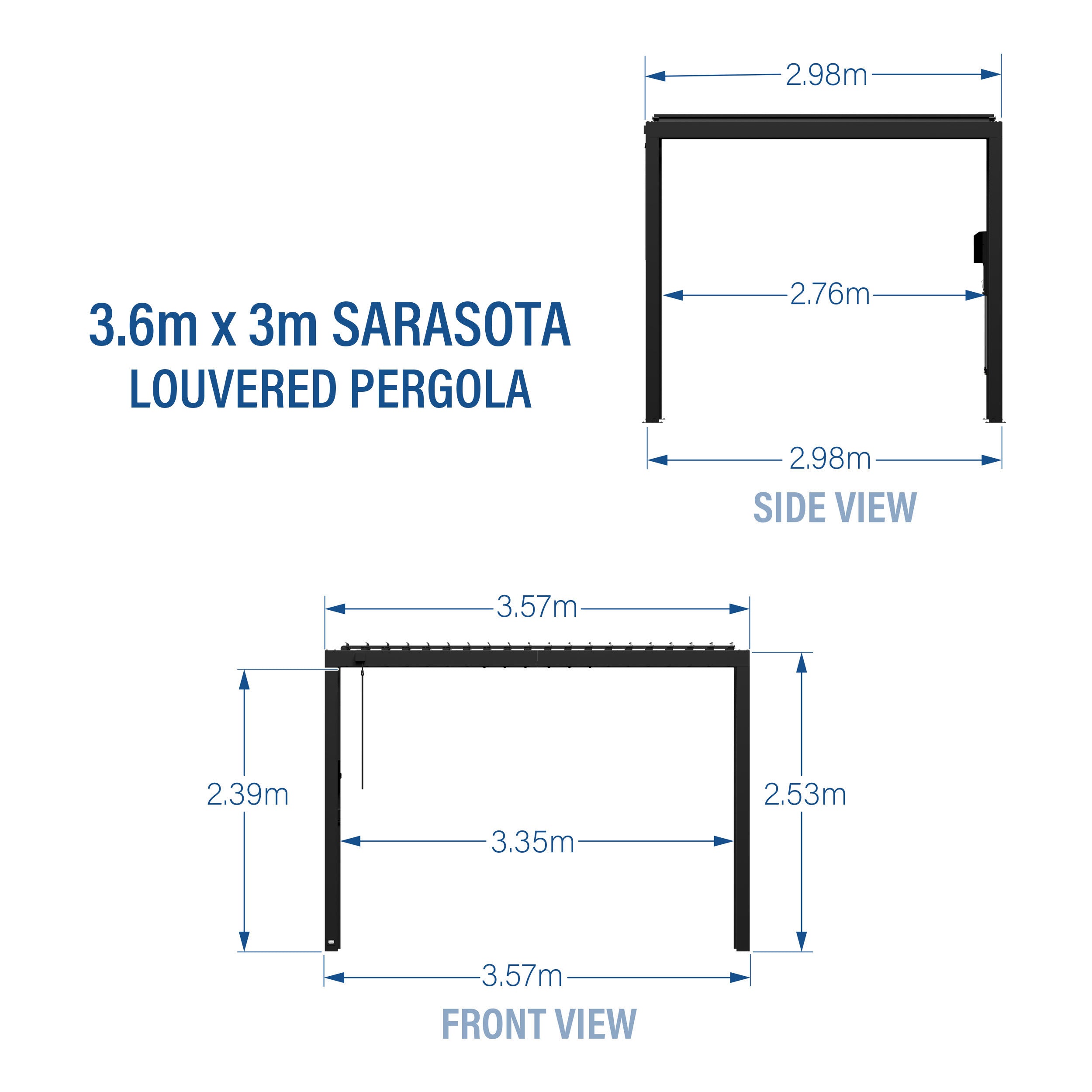 3.6m X 3m Sarasota Metric Dimensions