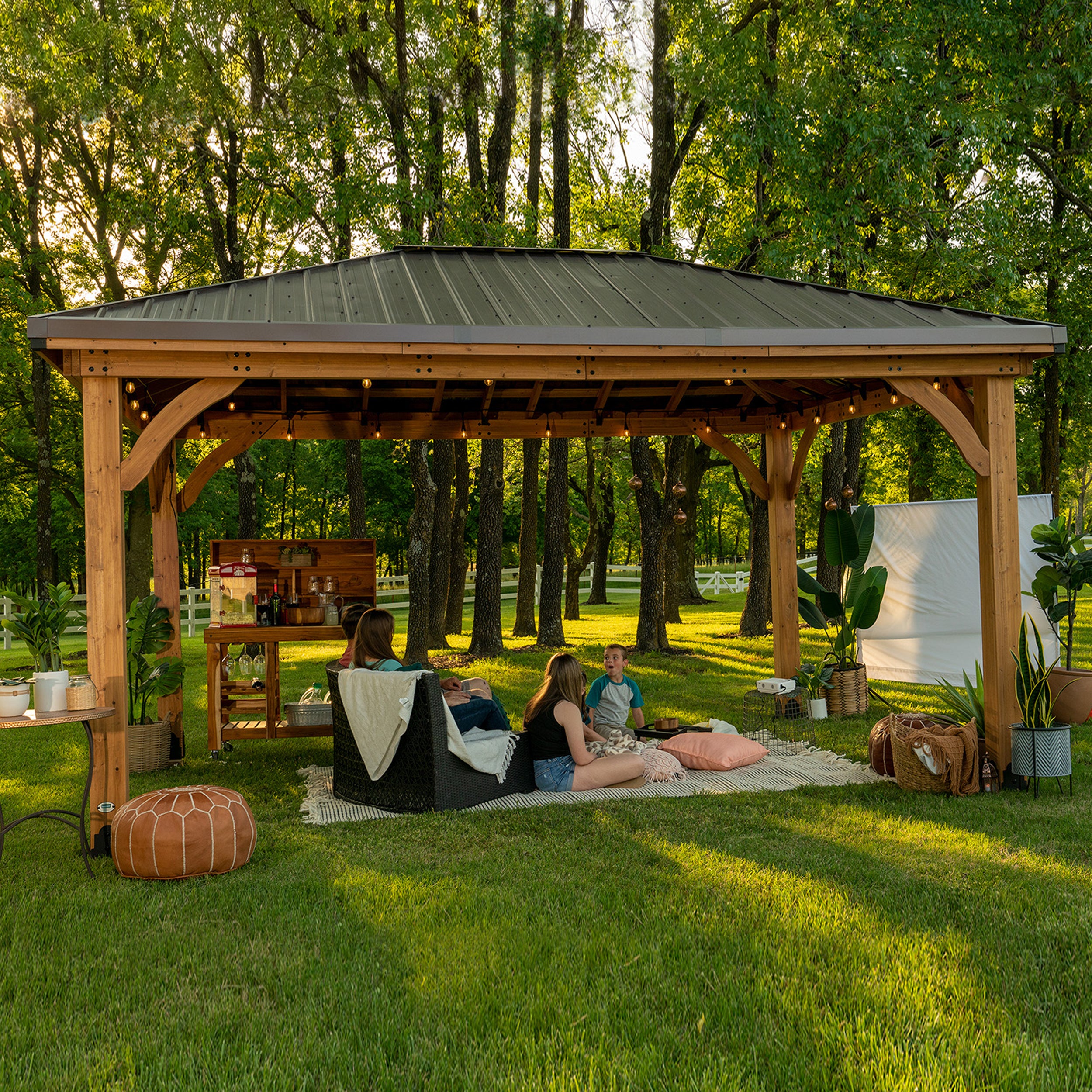 4.9m x 3.7m (16ft x 12ft) Barrington Gazebo