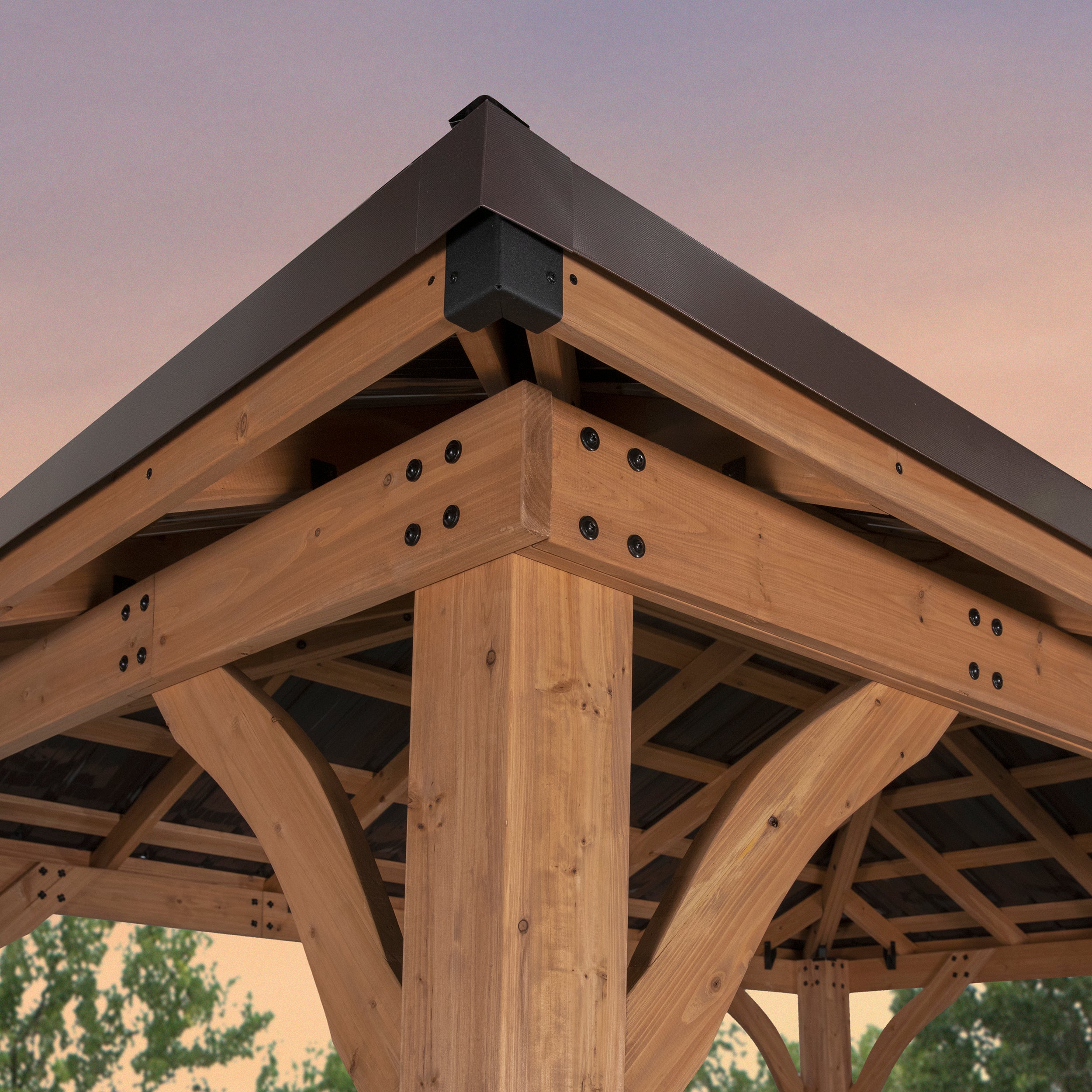 4.3m x 3m Barrington Gazebo Exterior Roof Corner