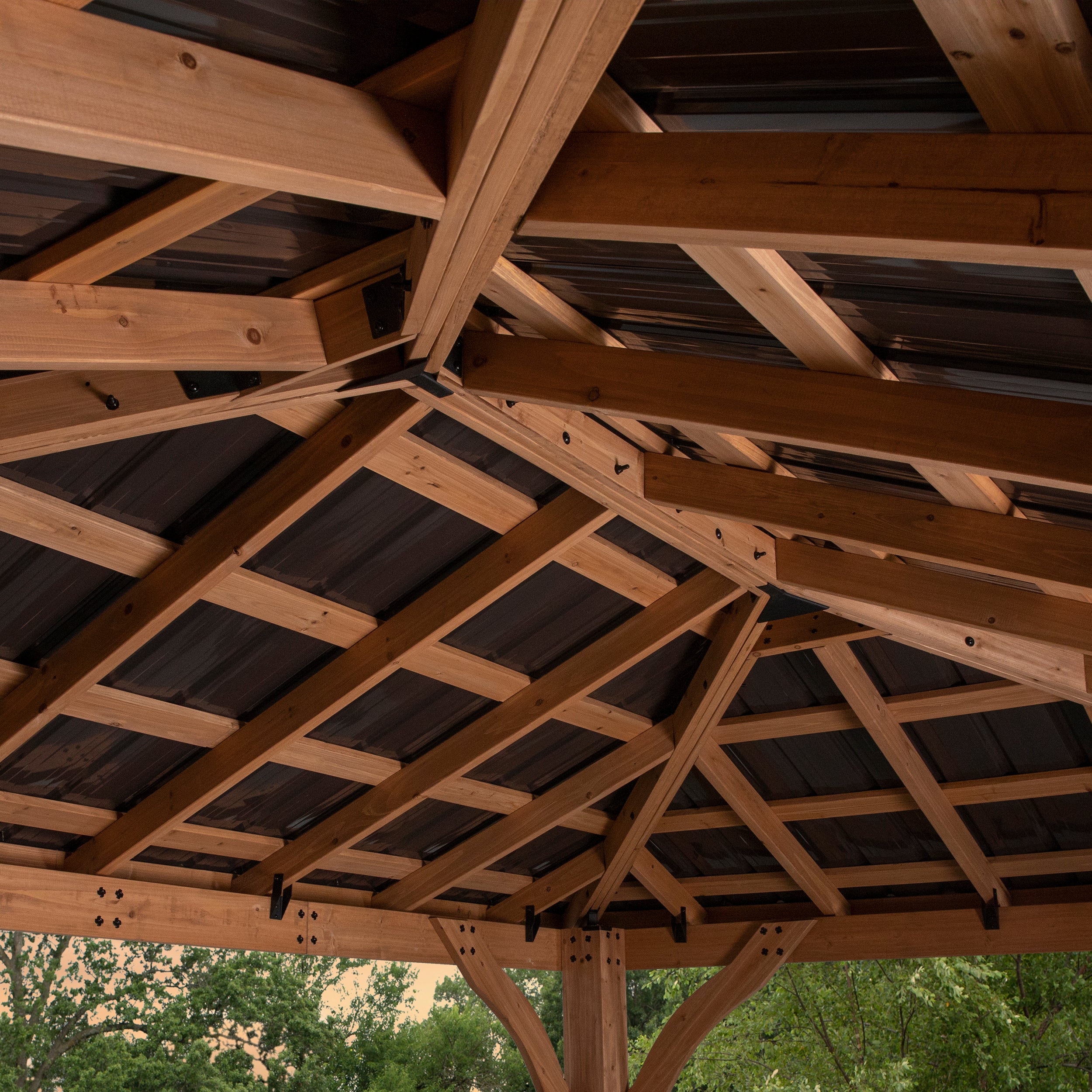 4.3m x 3m Barrington Gazebo Interior Roof Supports
