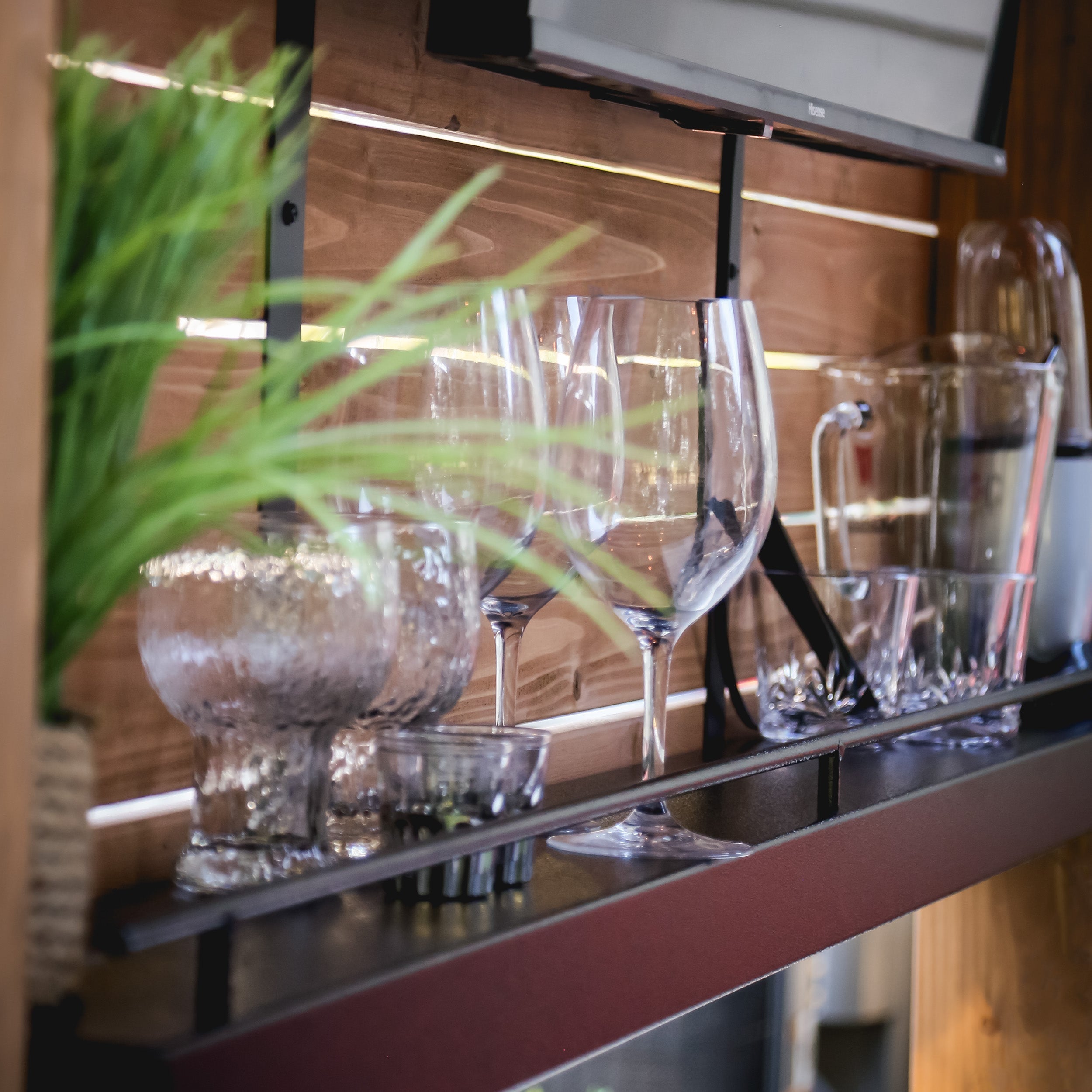Cedar Springs Outdoor Bar Powder Coated Storage Shelf