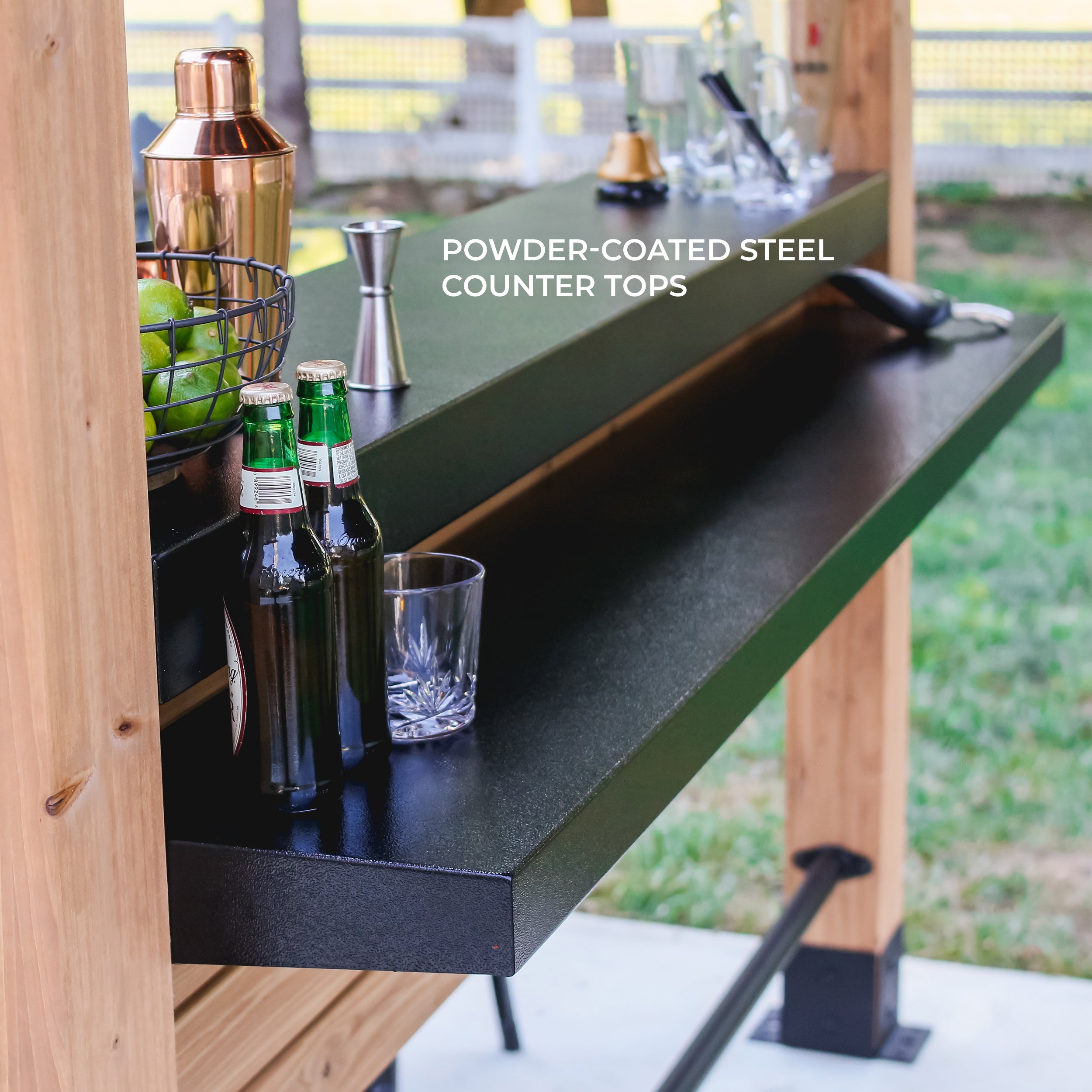 Cedar Springs Powder Coated Steel Counter Tops