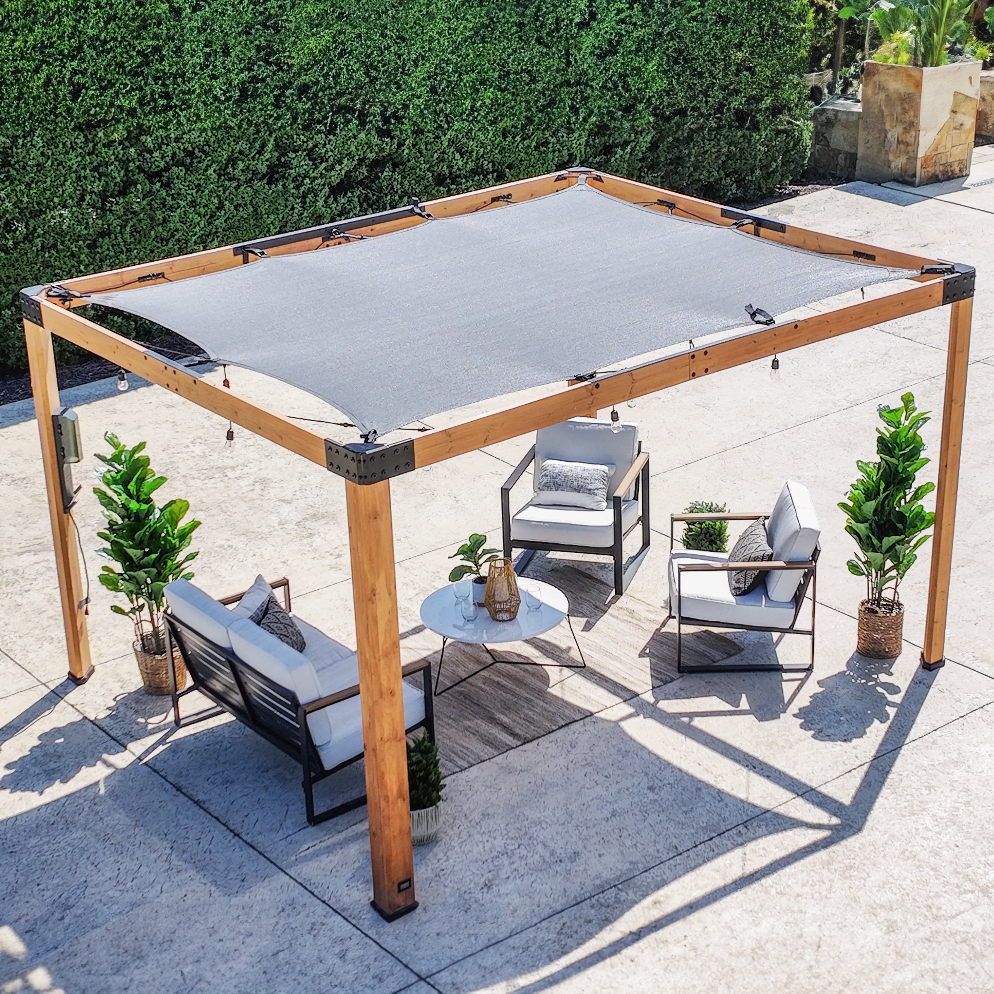 3.7m x 3m Brendan Sail Shade Pergola