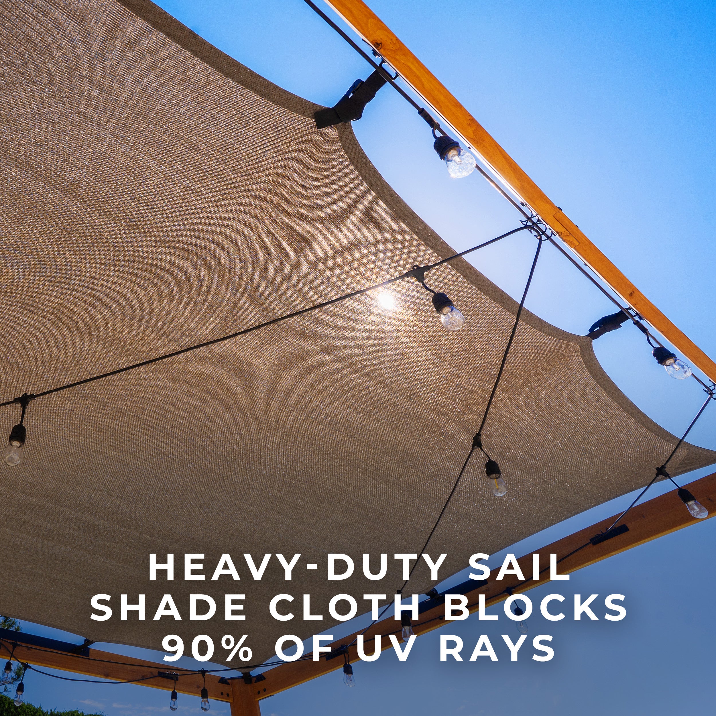 3.7m x 3m Brendan Heavy duty sail shade