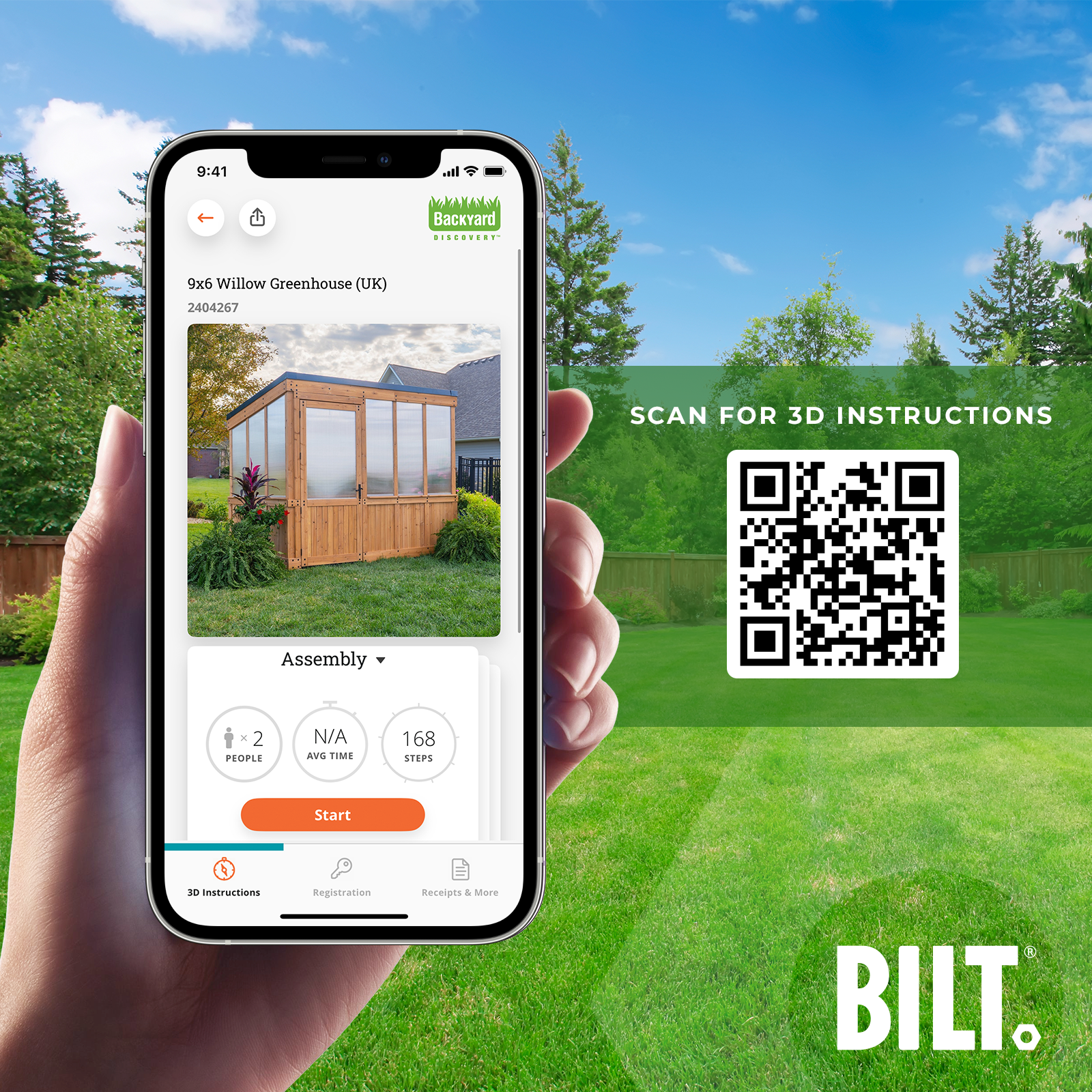 BILT App for the 2.7m X 1.8m Willow