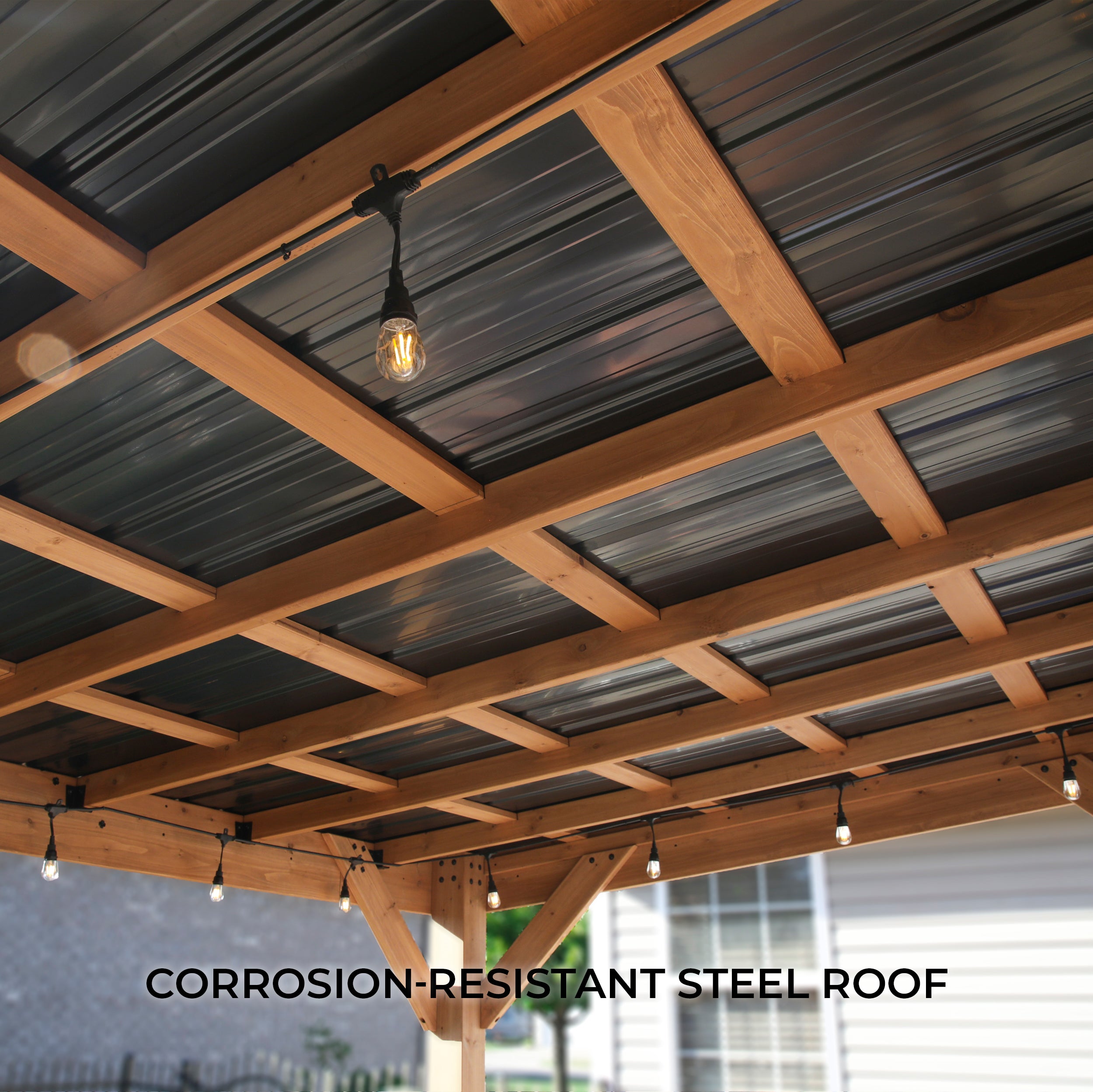 4.3m X 3.7m Arcadia Corrosion-Resistant Steel Roof