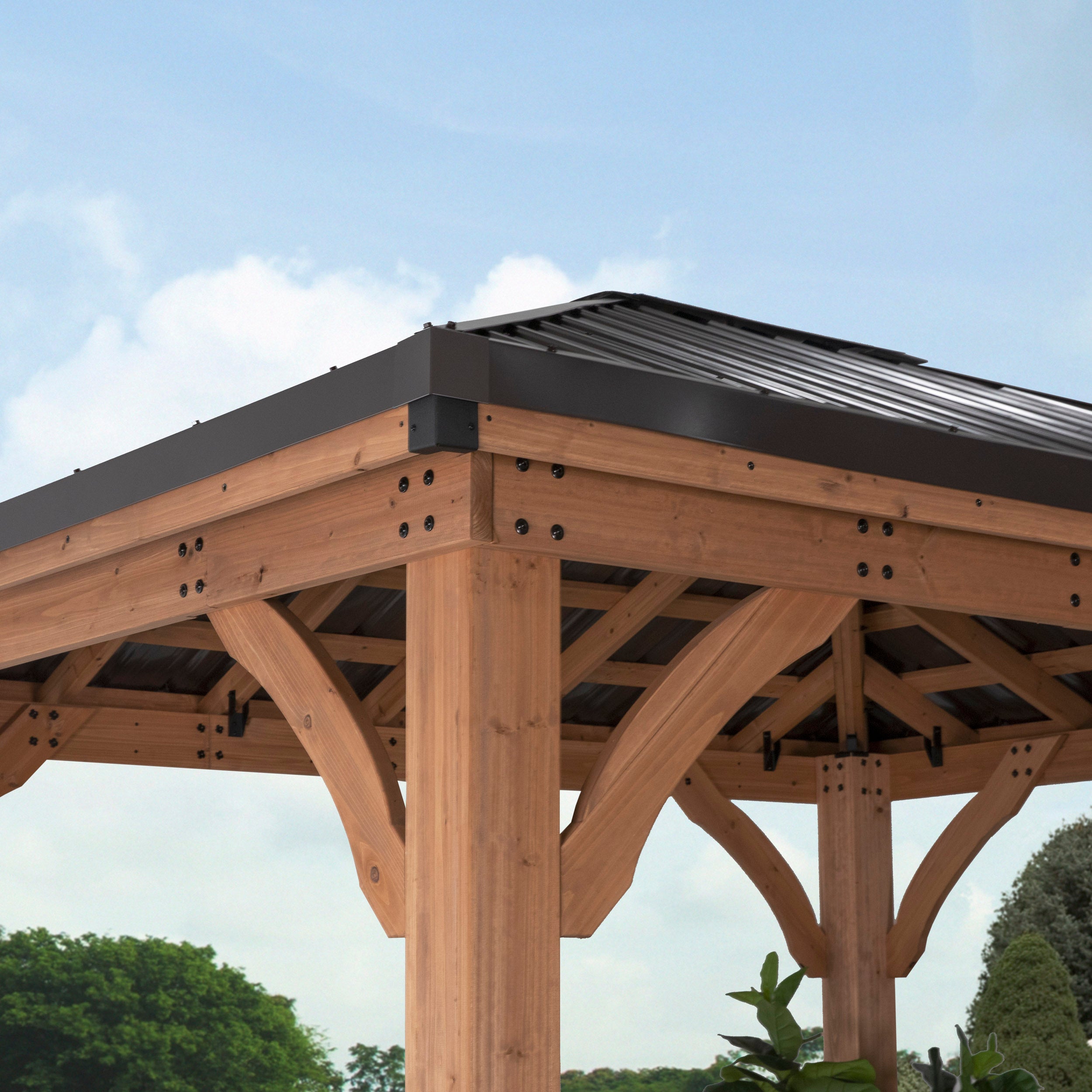 3.7m X 3m Barrington Gazebo Steel Roof