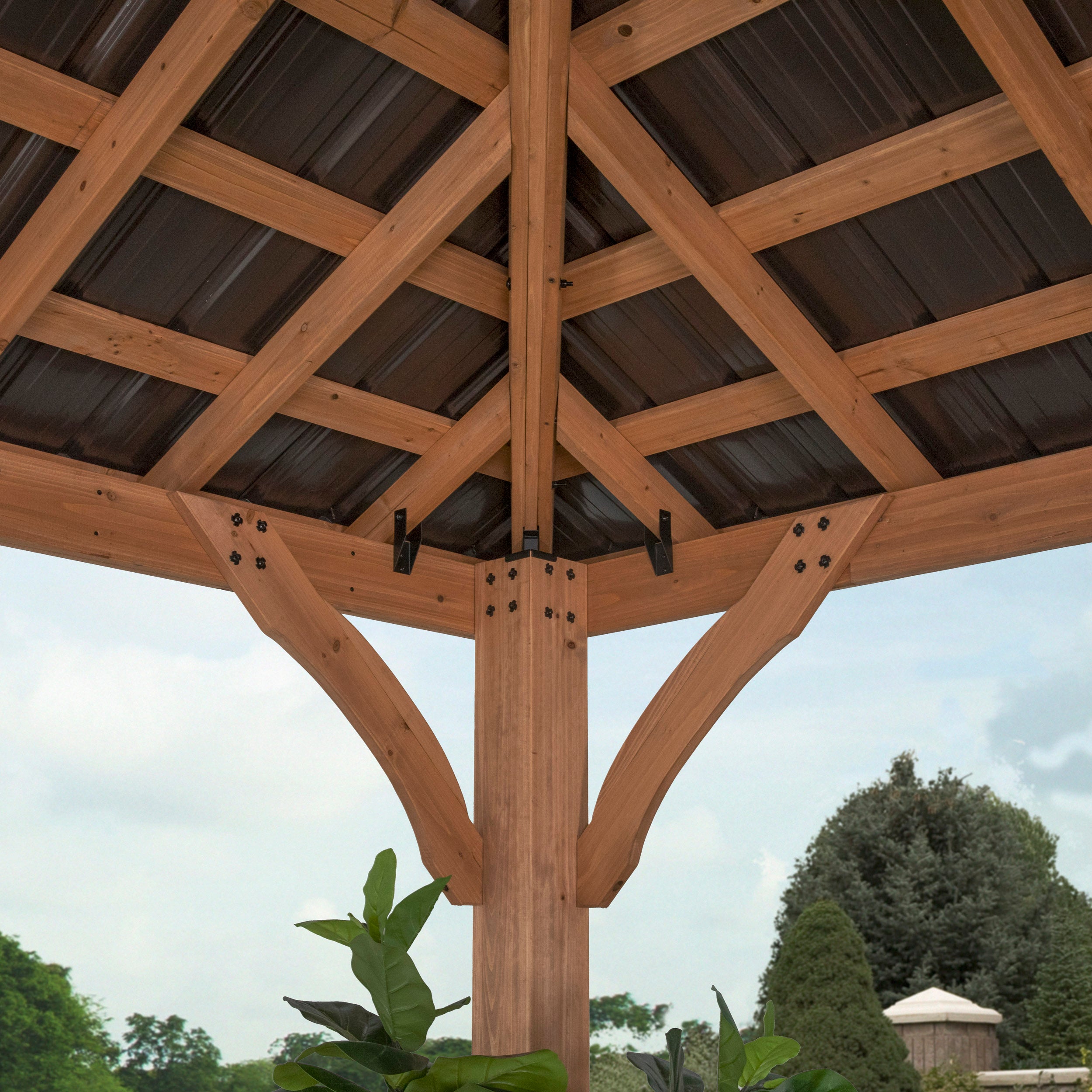 3.7m X 3m Barrington Gazebo Steel Roof