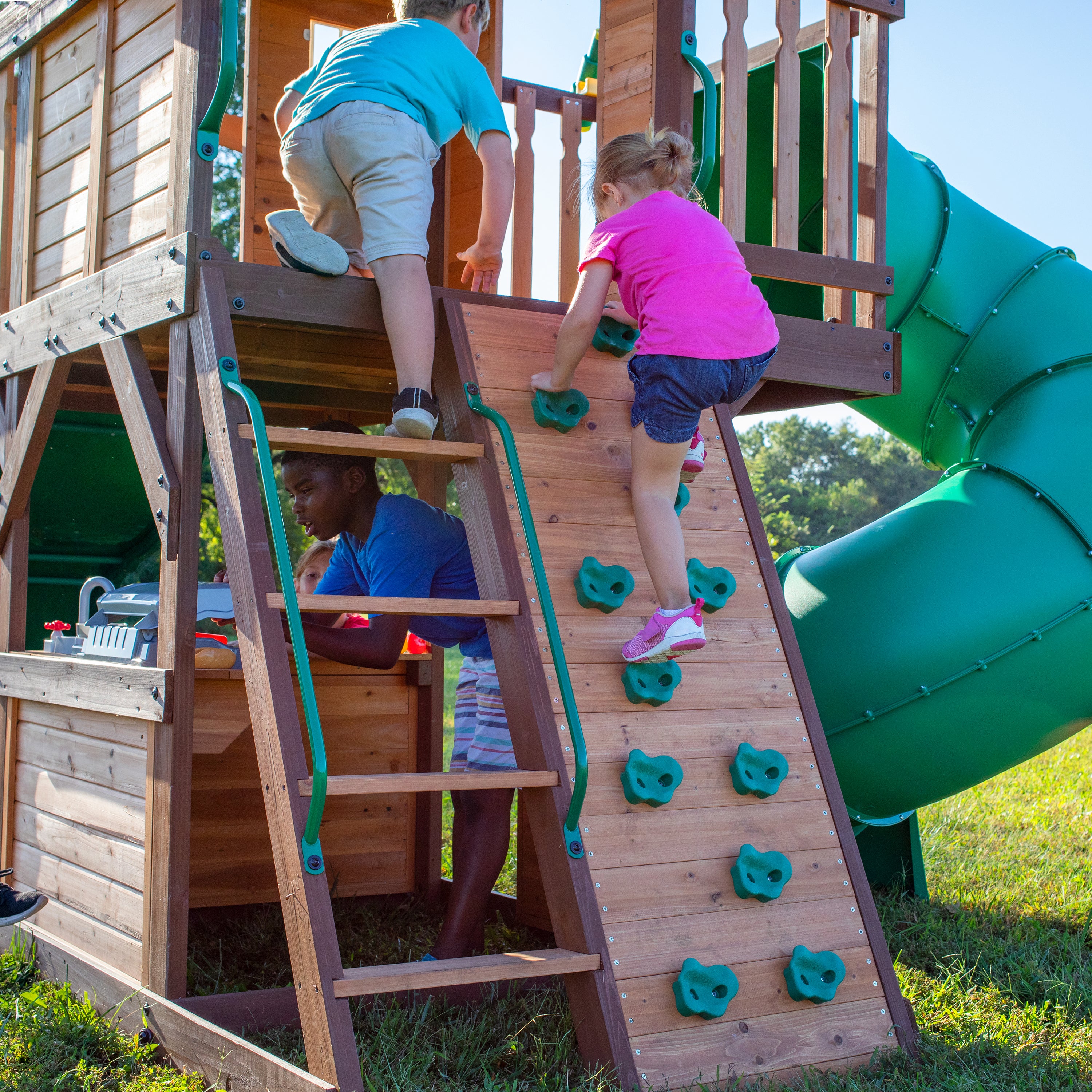 Cedar Cove Swing Set and Climbing Frame