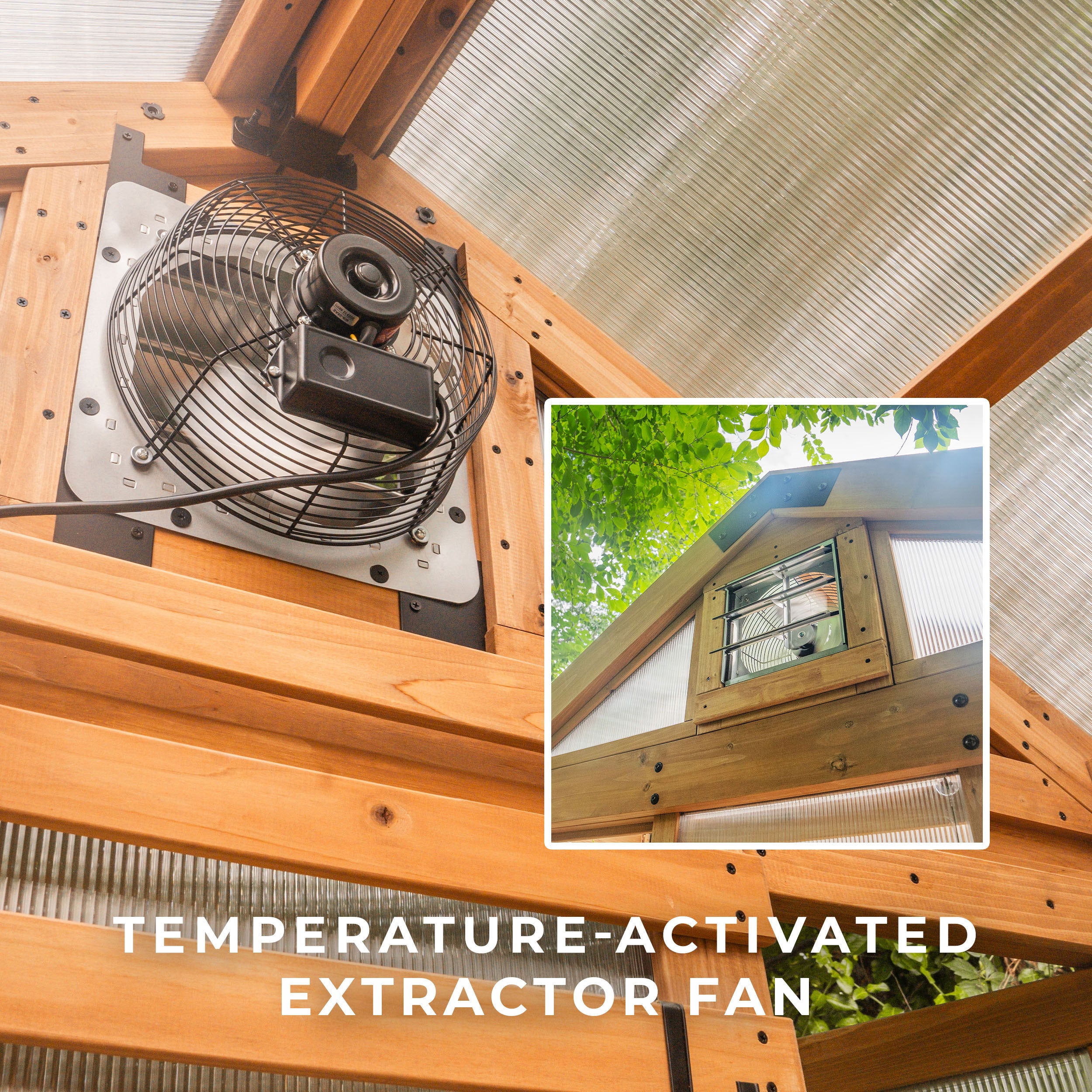 2.9m x 1.8m Bellerose Greenhouse Extractor Fan