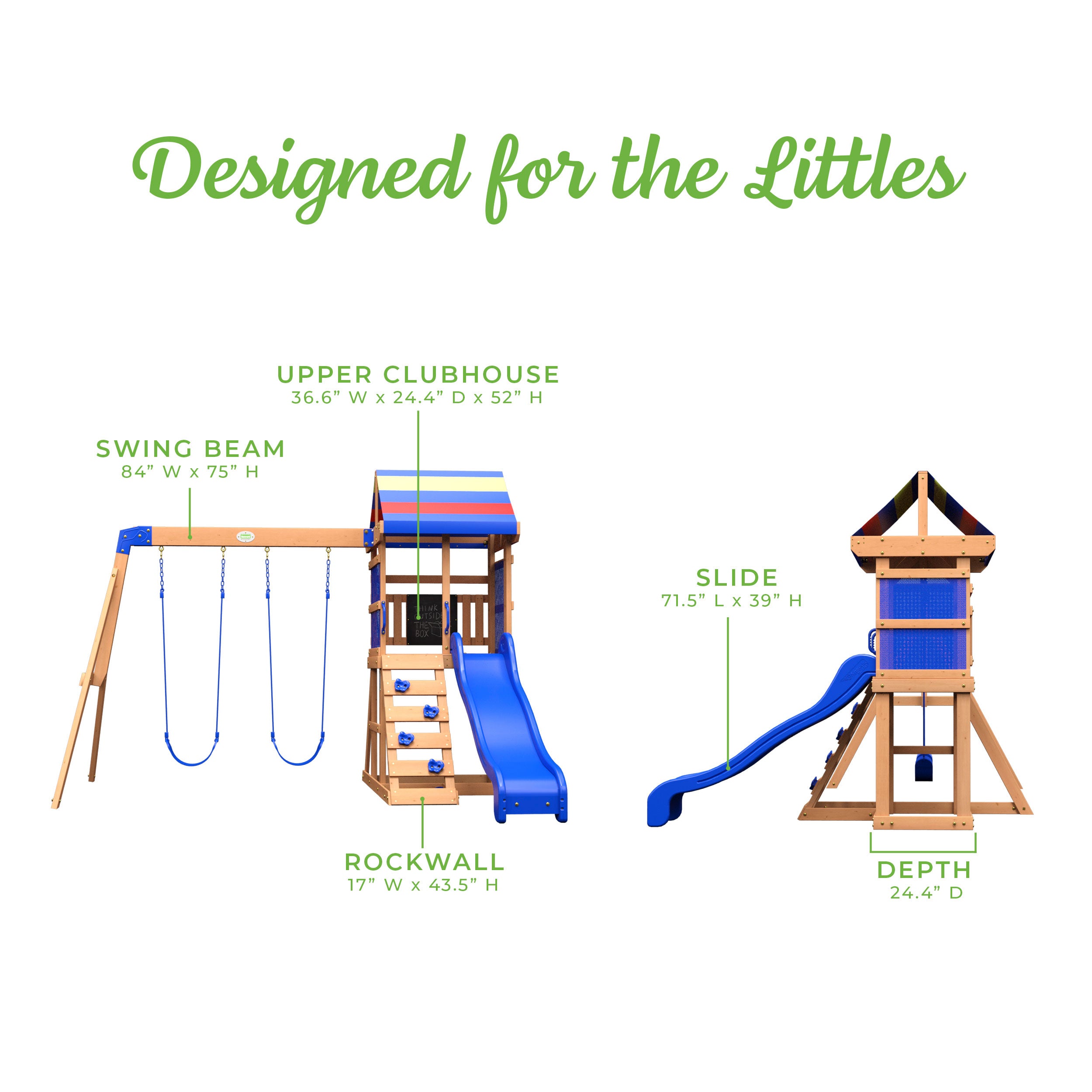 Bay Pointe Wooden Swing Set