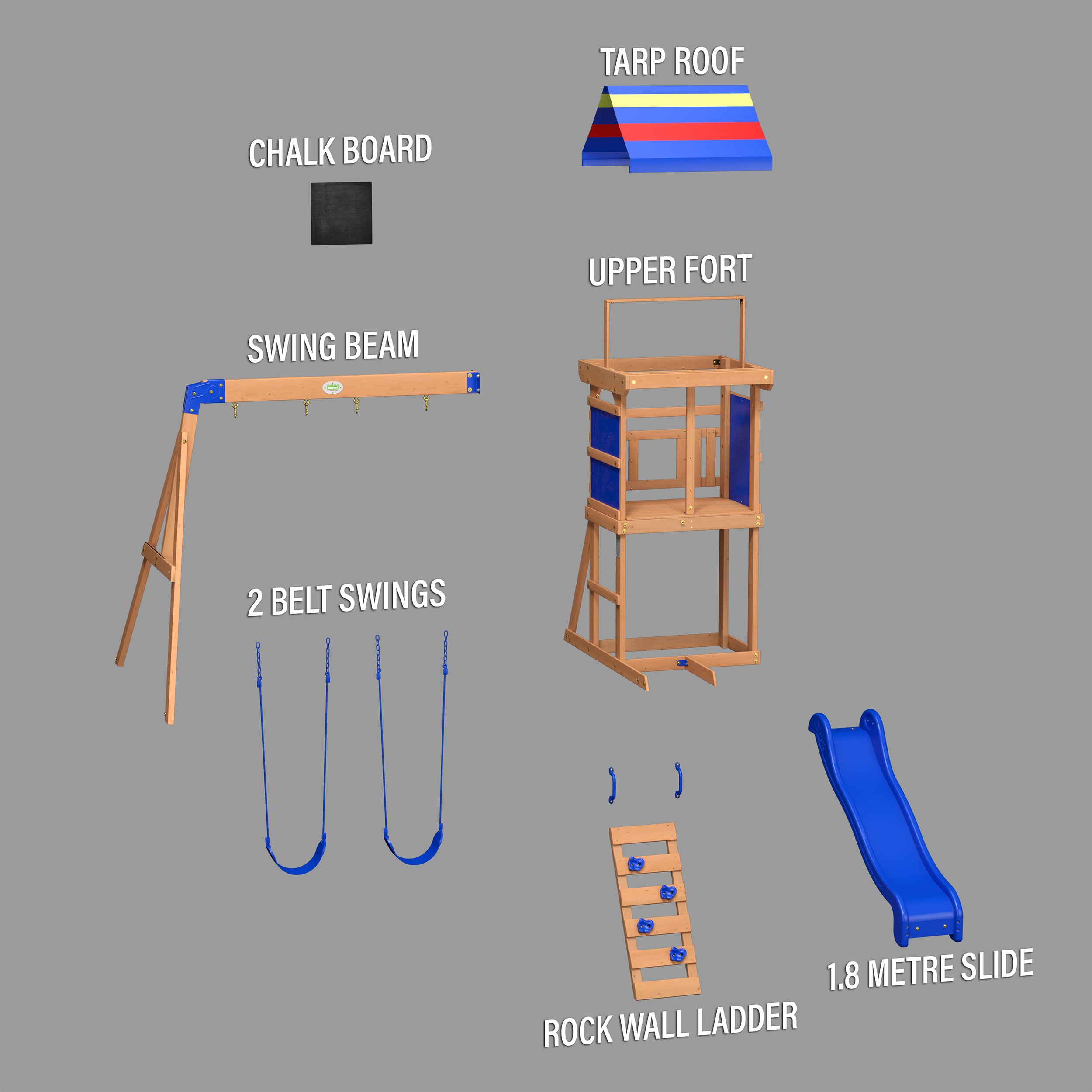 Bay Pointe Swing Set Exploded View