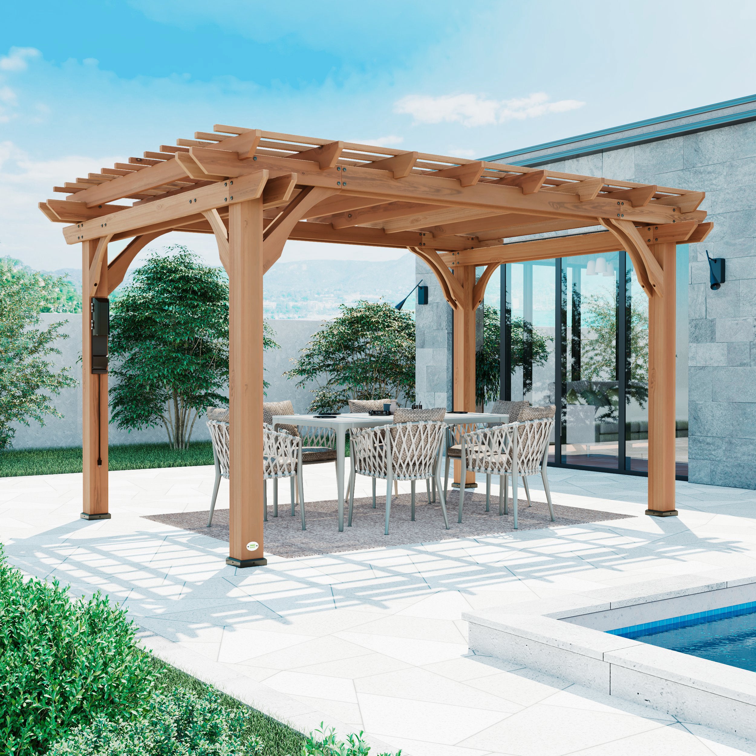 4.3m x 3.1m (14ft x 10ft) Beaumont Pergola