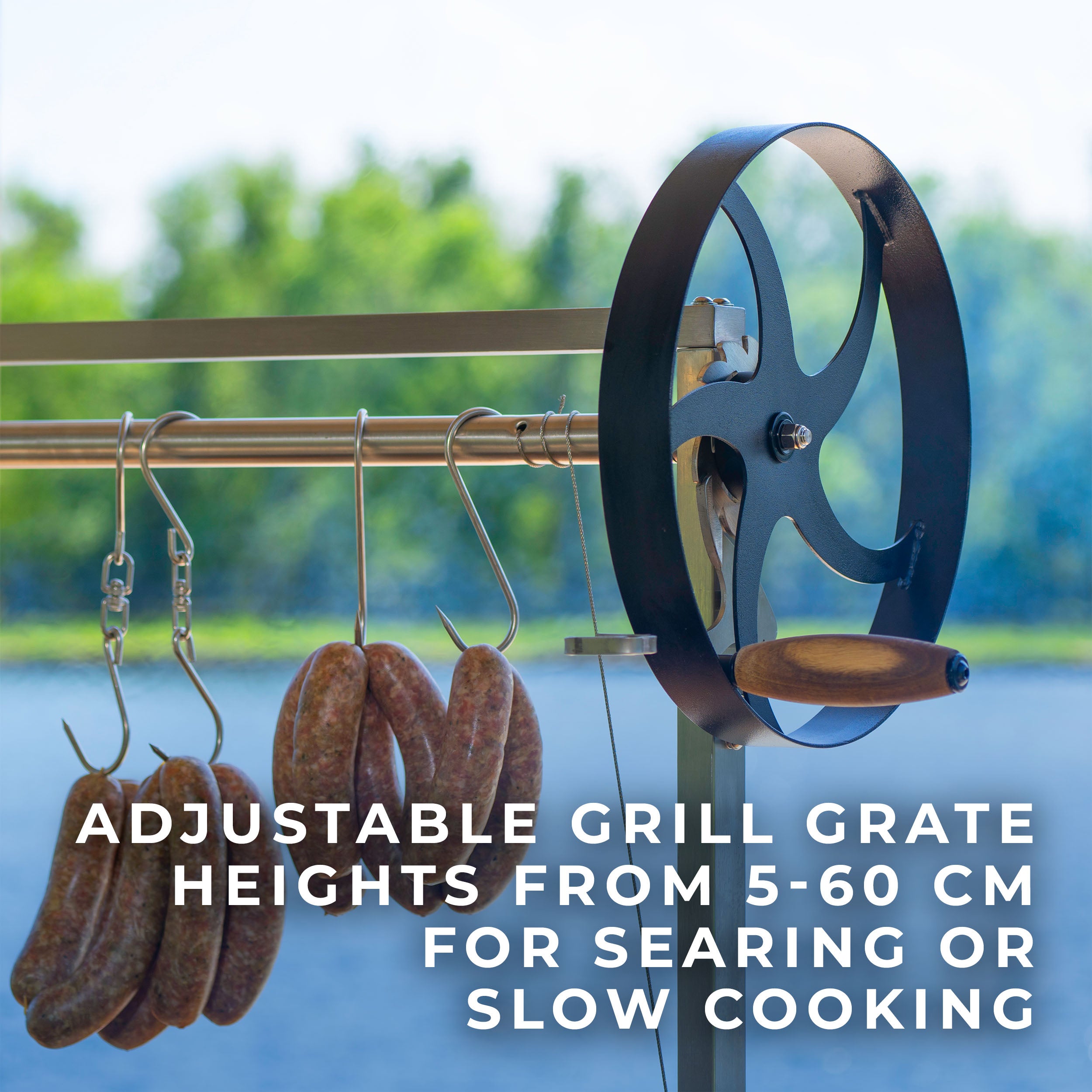 Argentine/Santa Maria Heritage BBQ Grill with Wood Fire and Charcoal