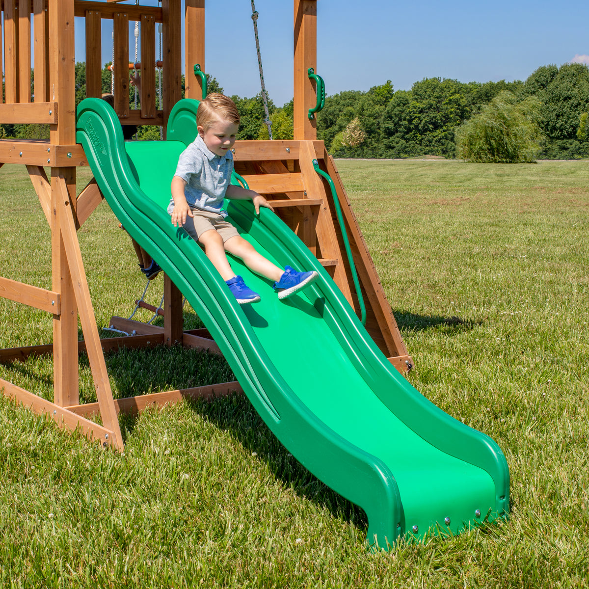 Grayson Peak Swing Set and Climbing Frame