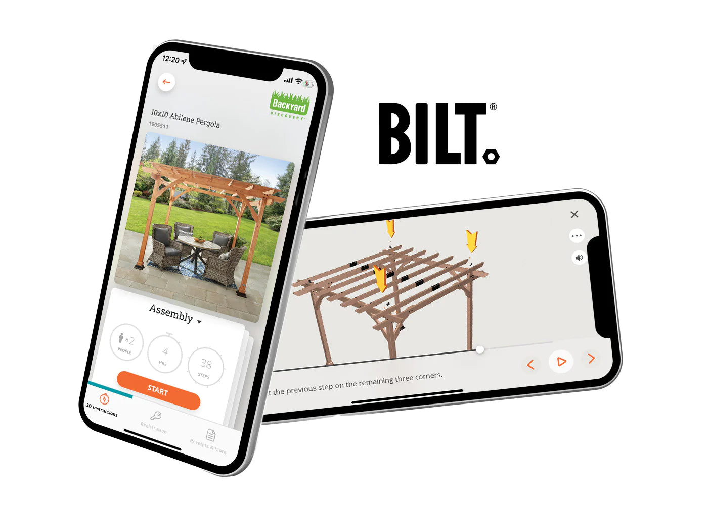 bilt app for pergolas