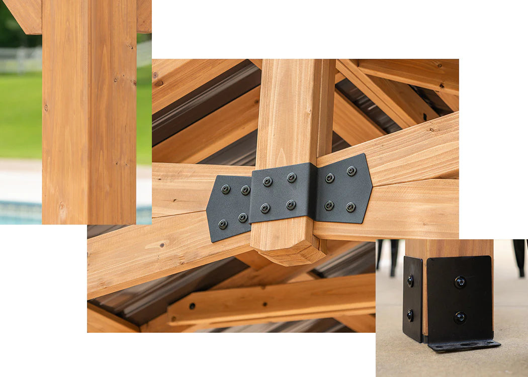 wooden gazebo solid engineering