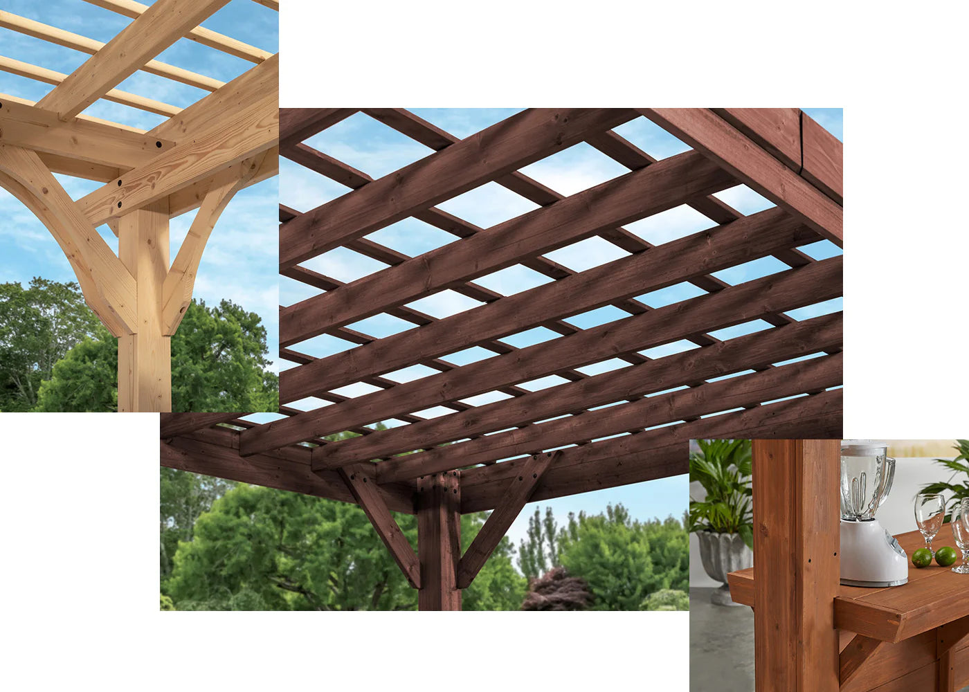wood pergolas heavy duty cedar construction