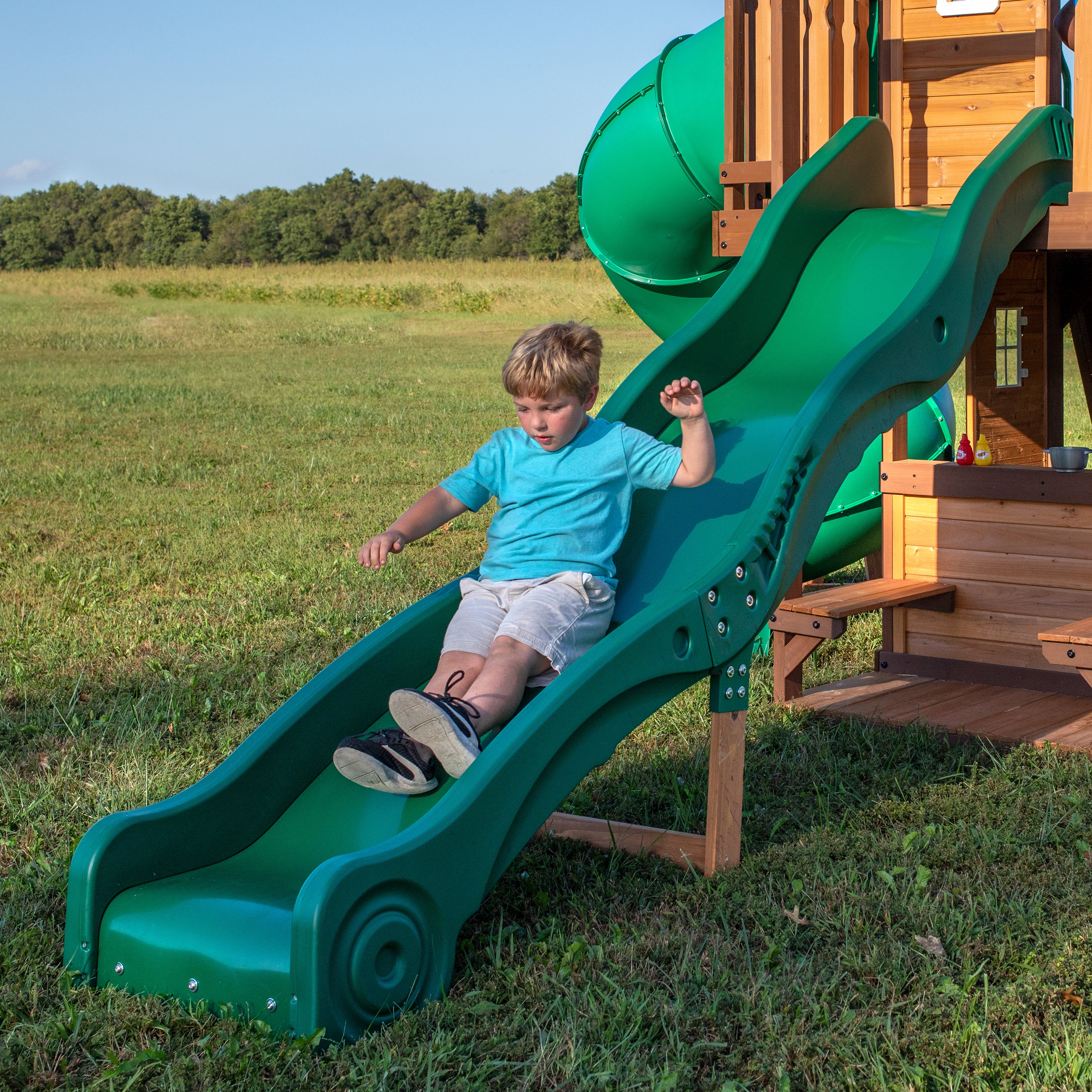 Cedar Cove Swing Set and Climbing Frame