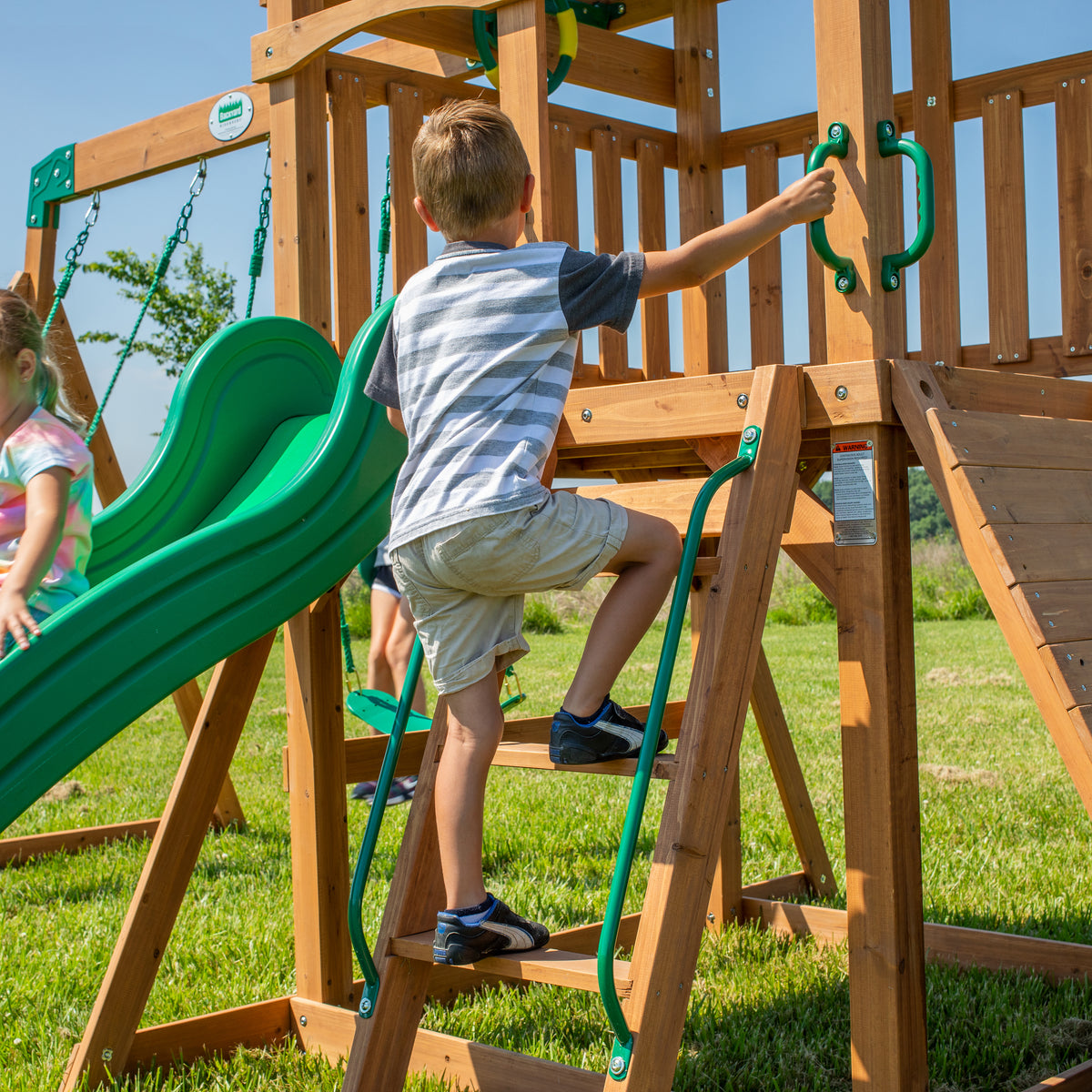 Grayson Peak Swing Set and Climbing Frame
