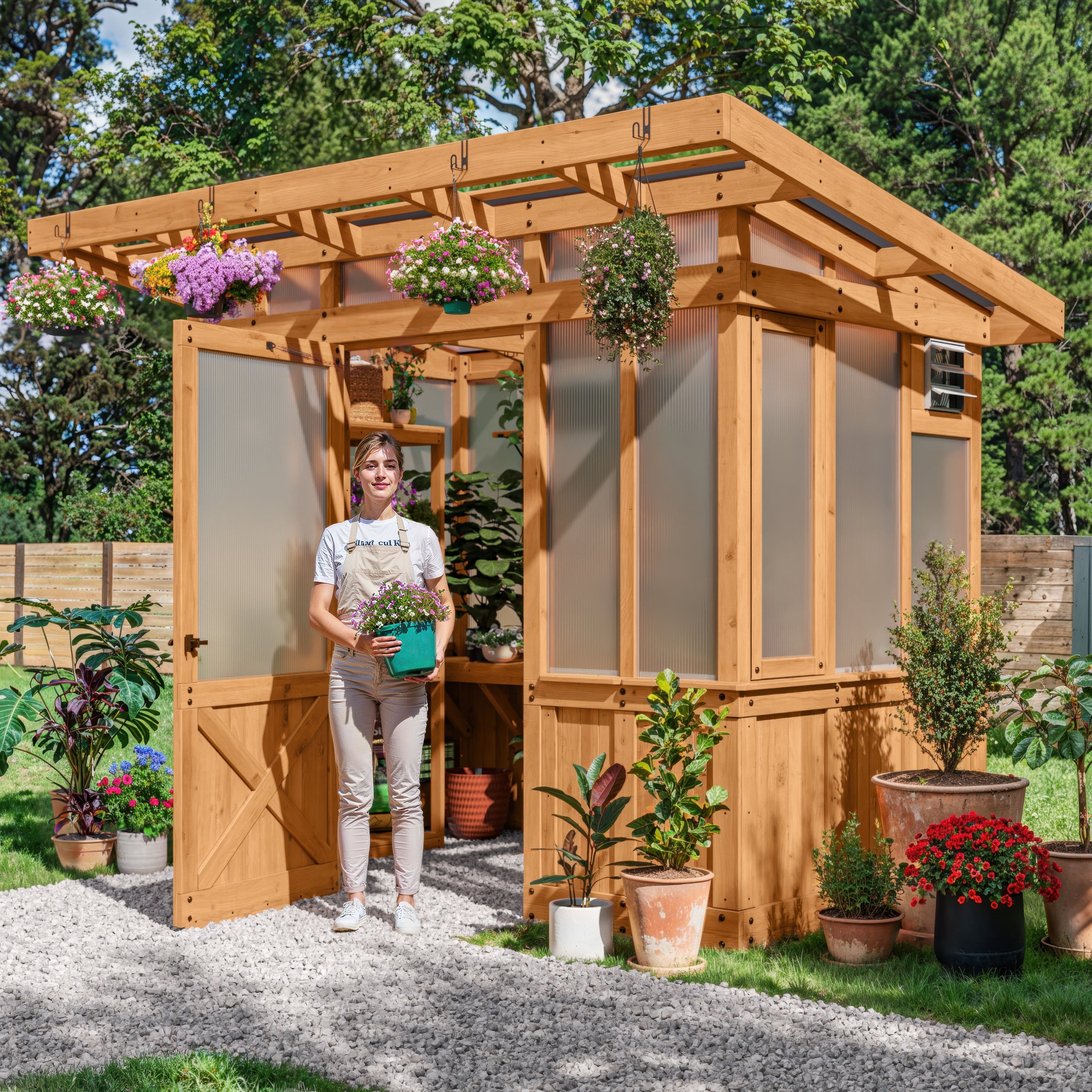 2.7m x 1.7m (9ft x 6ft) Poppy Greenhouse