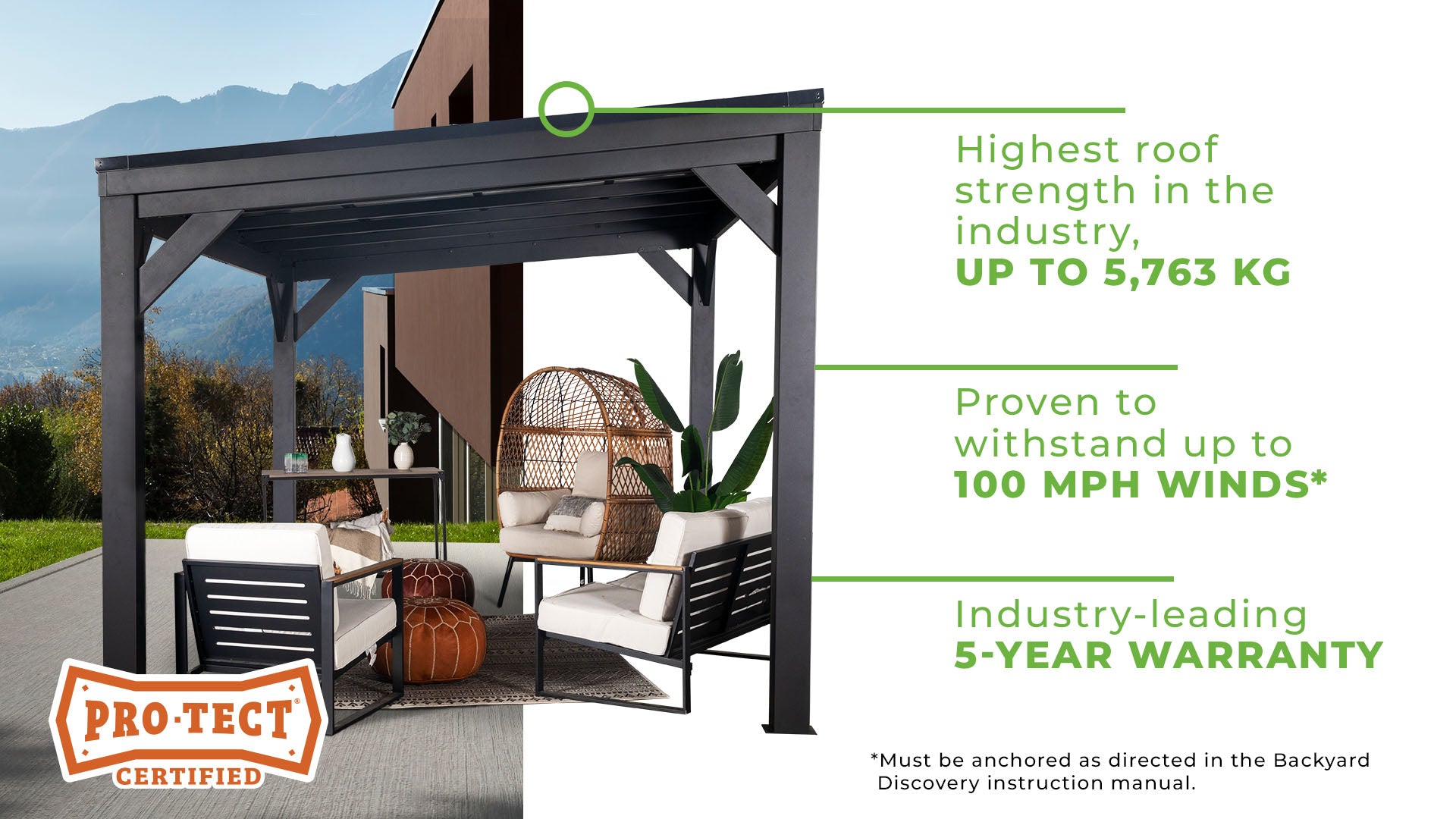 weatherproof steel gazebo