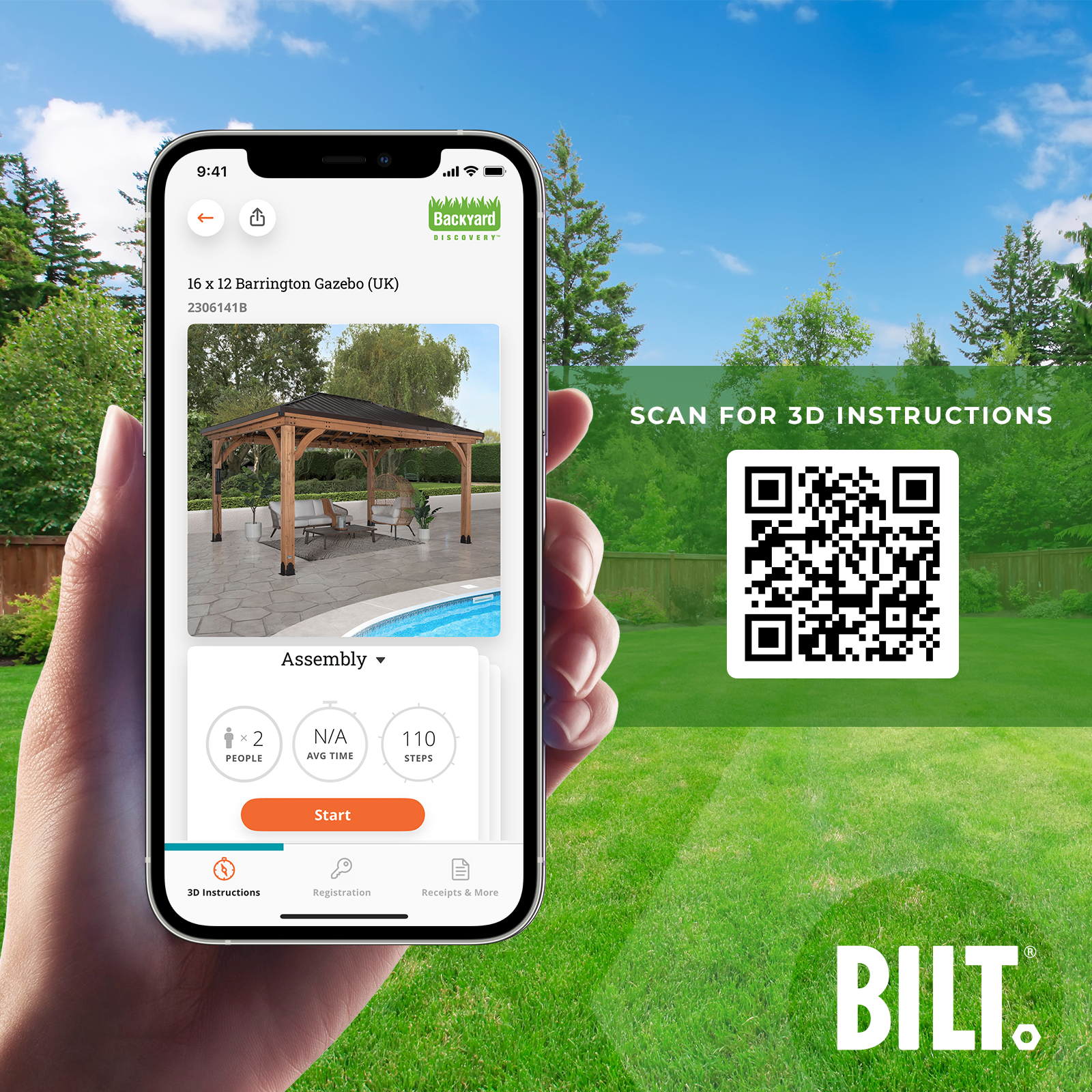 4.9m x 3.7m Barrington Gazebo