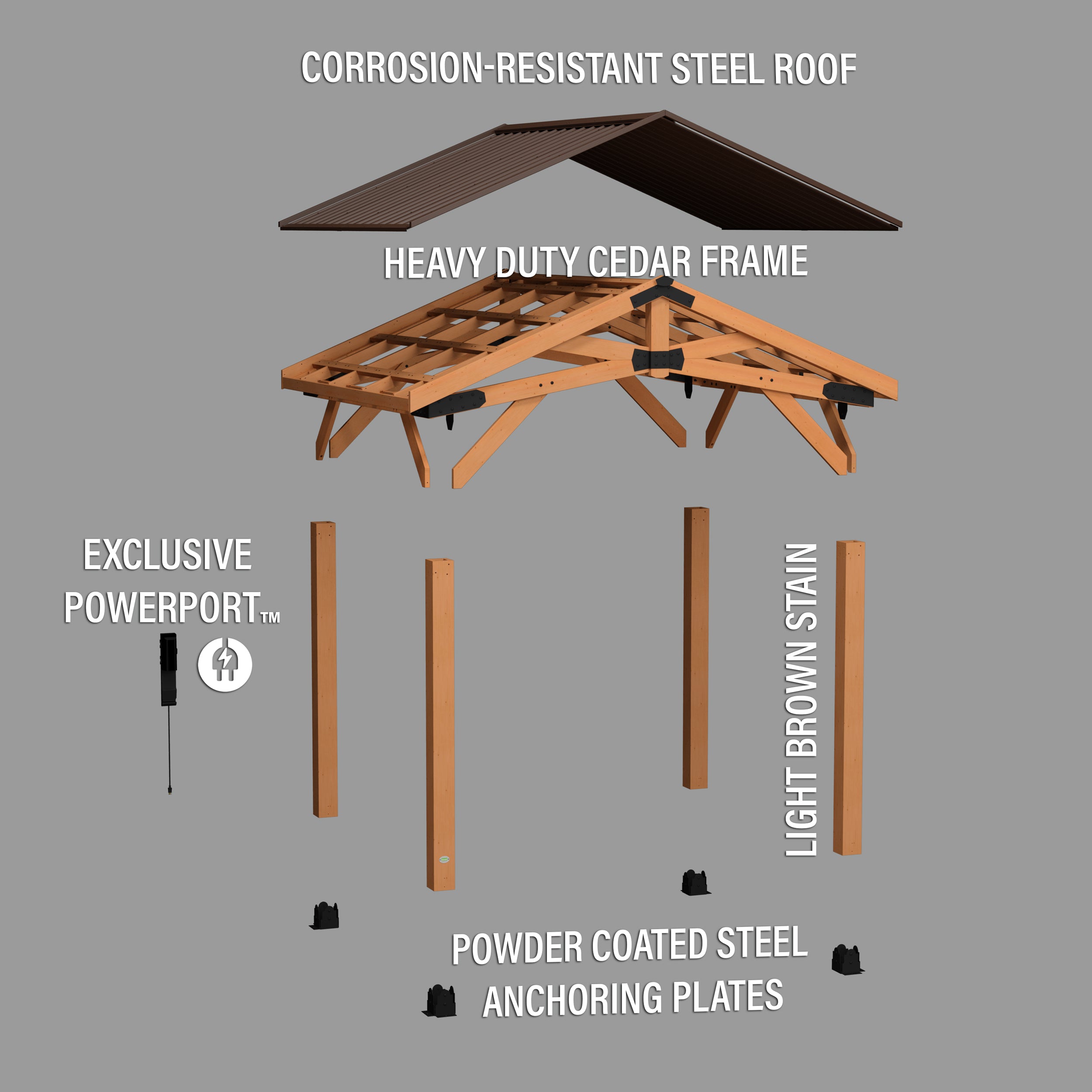 3.6m x 3m Norwood Gazebo