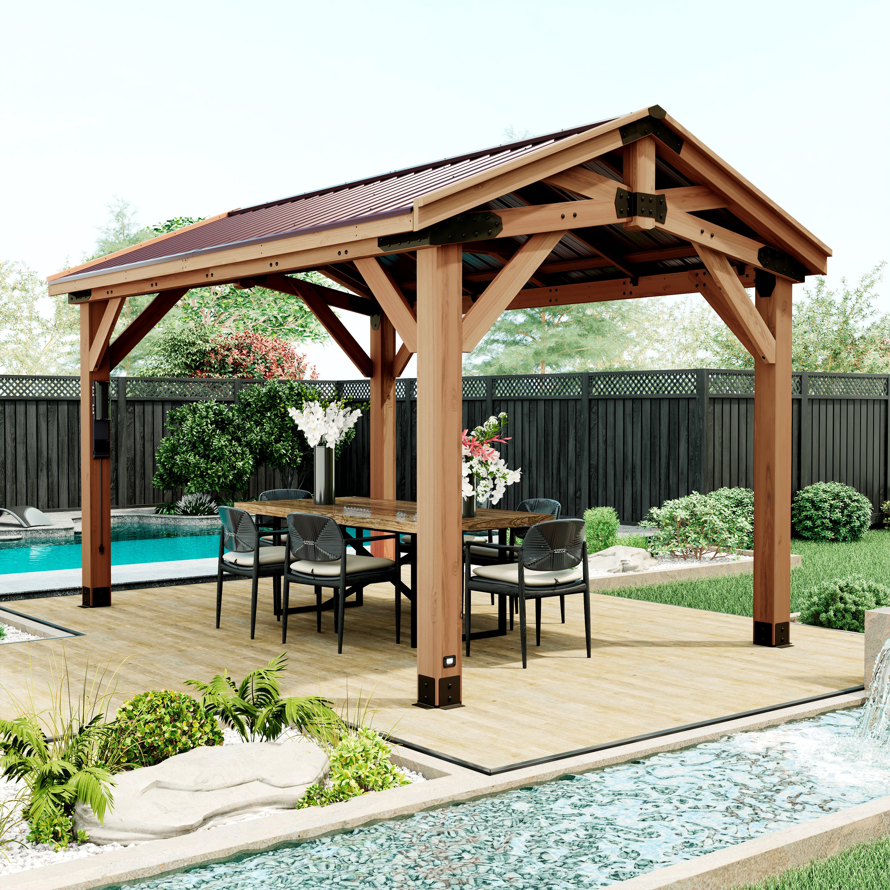 4.4m x 3.1m (14ft x 10ft) Norwood Gazebo