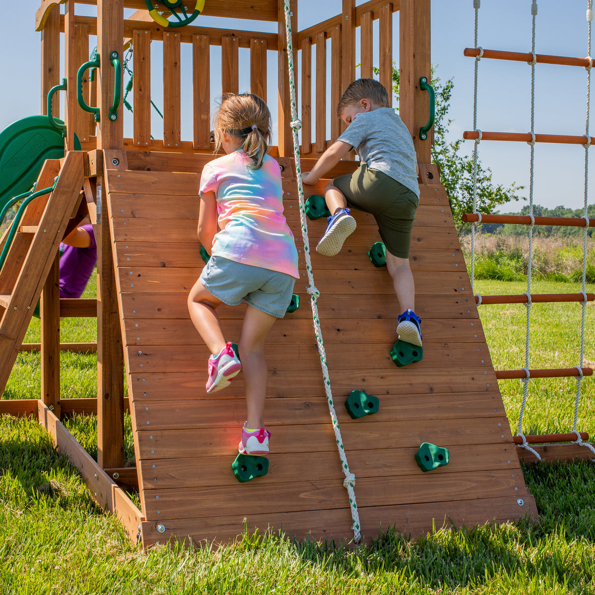 Grayson Peak Swing Set and Climbing Frame