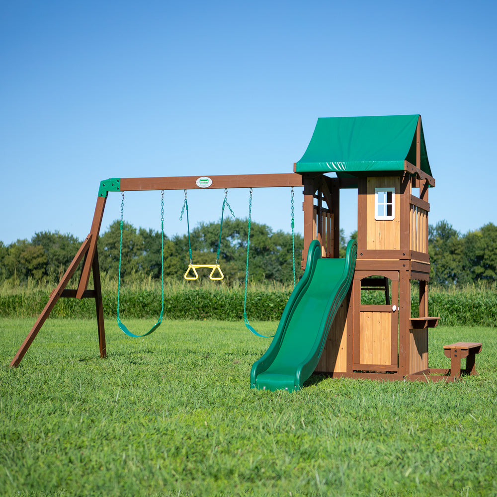 Lakewood Swing Set Small Wooden Play Set Backyard Discovery UK