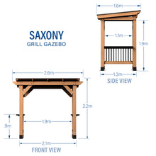 Load image into Gallery viewer, Saxony Grill Gazebo Diagram
