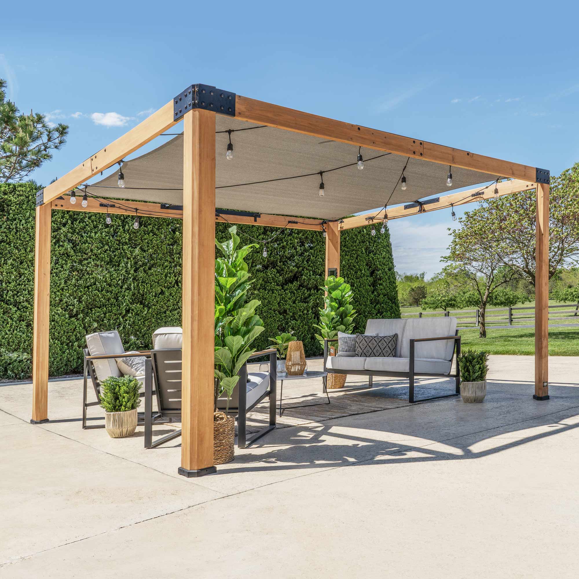 3.7m x 3m Brendan Sail Shade Pergola