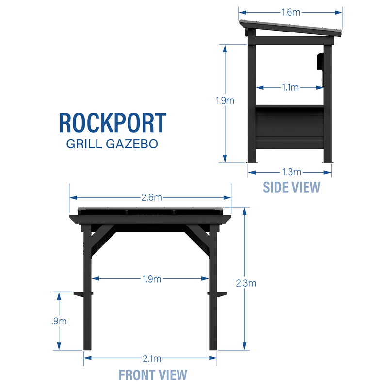 Rockport Grill/BBQ Gazebo specifications