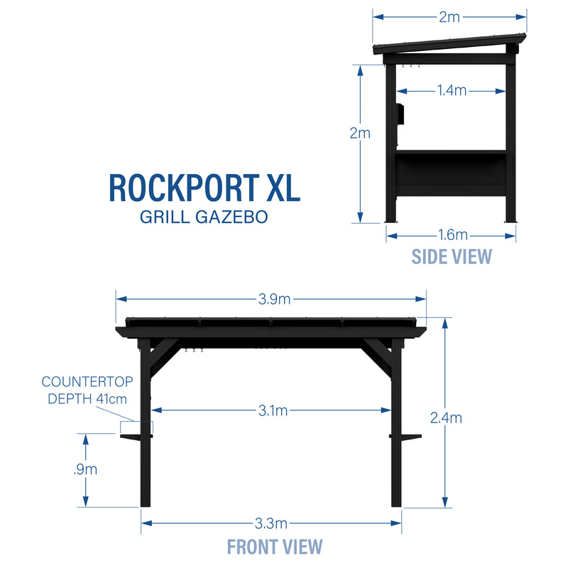 Rockport XL Grill Gazebo specifications