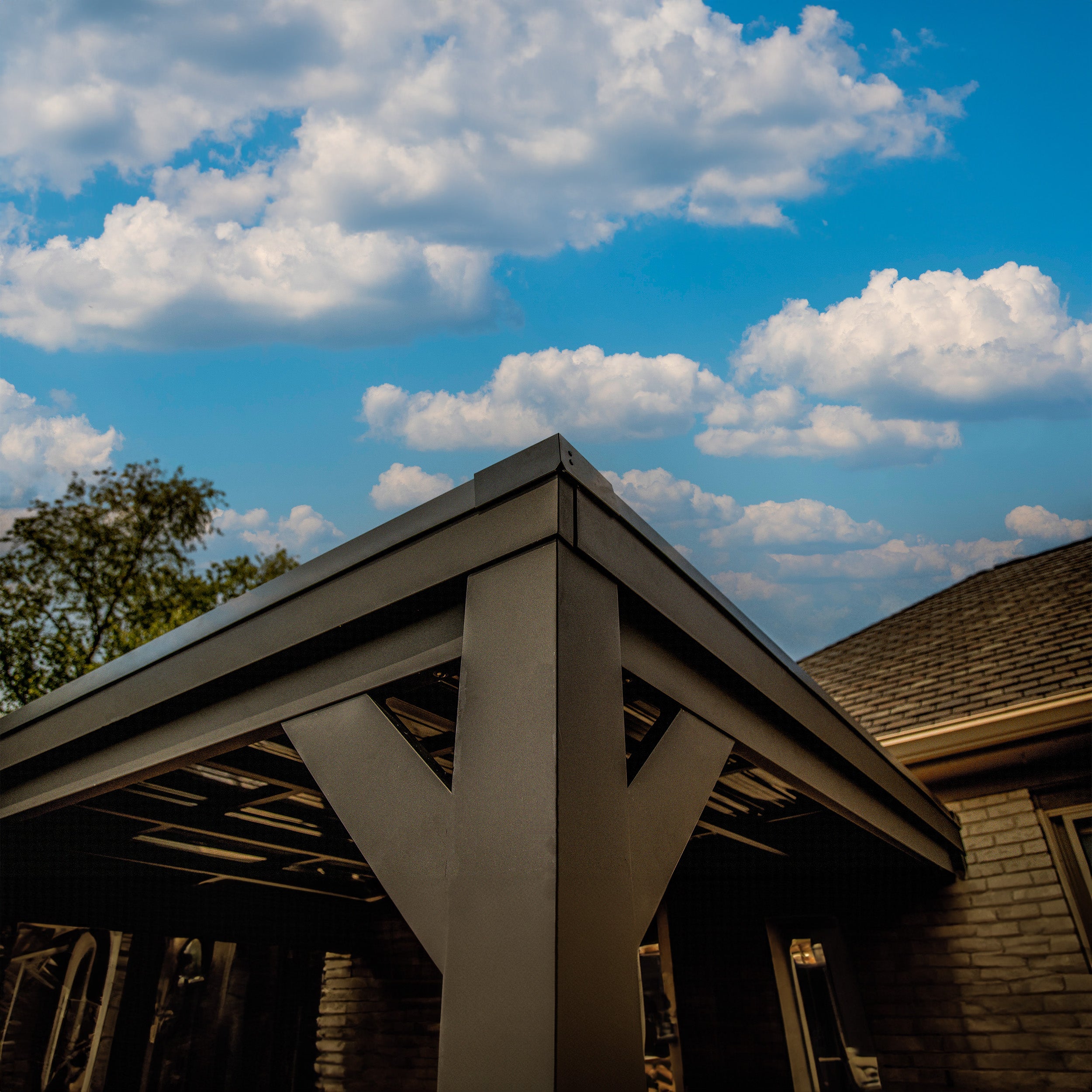 3.7m X 2.9m Stonebridge Steel Gazebo