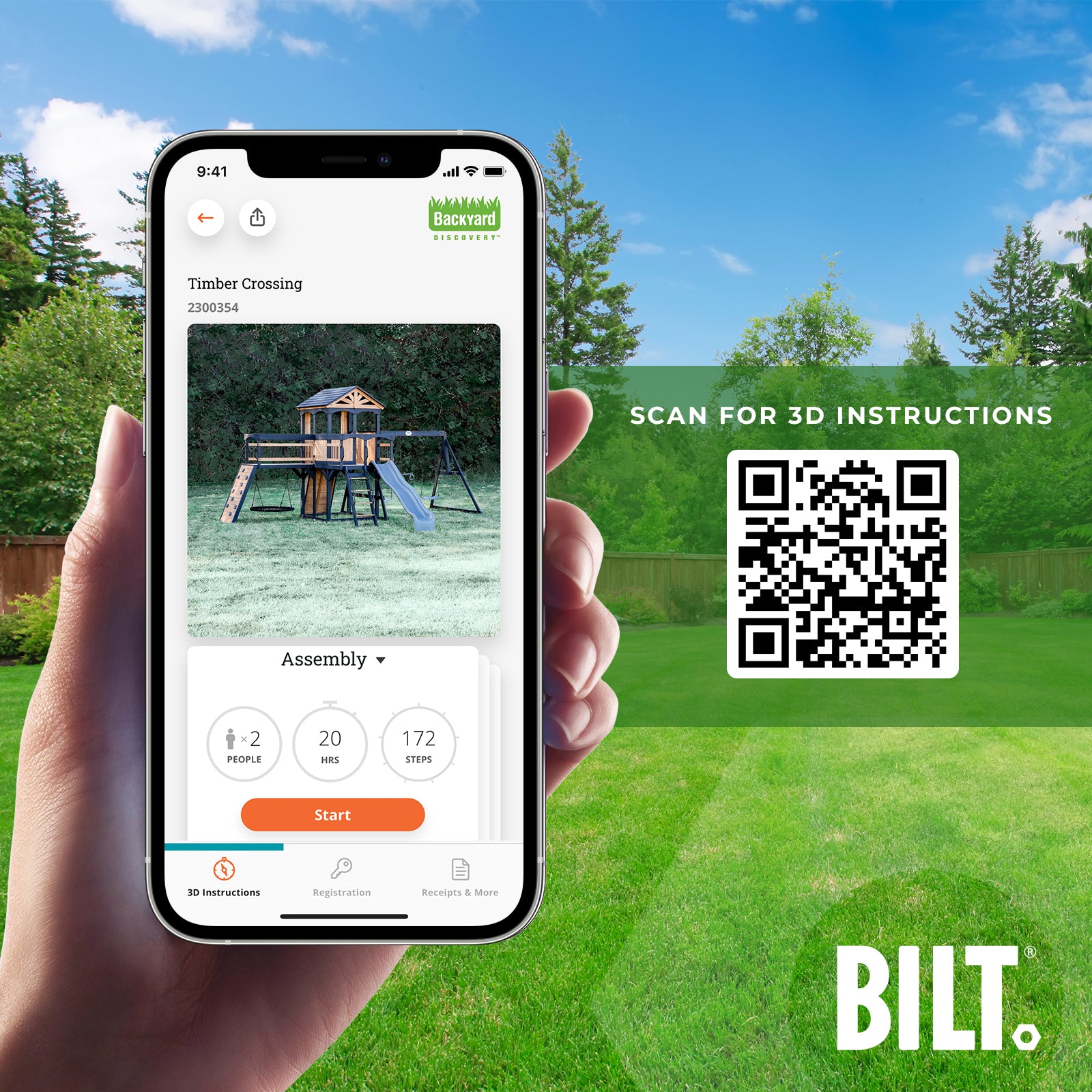 Timber Crossing Swing Set BILT App