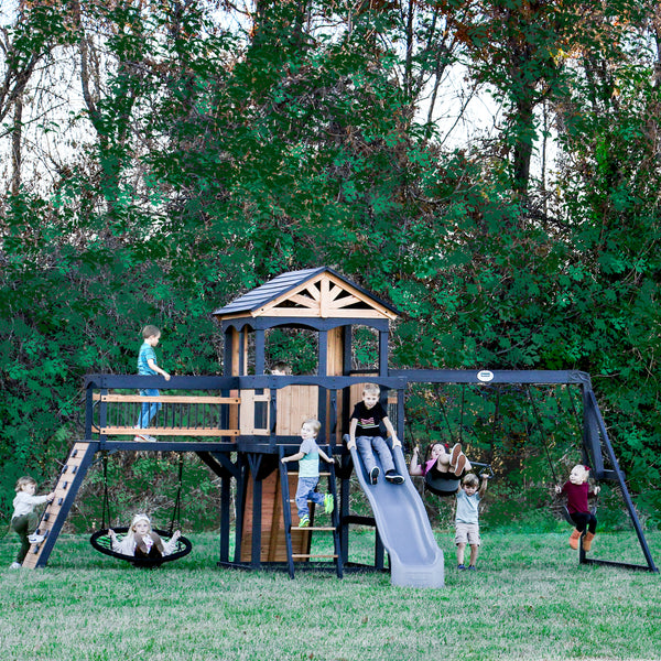 Timber Crossing Swing Set & Climbing Frame