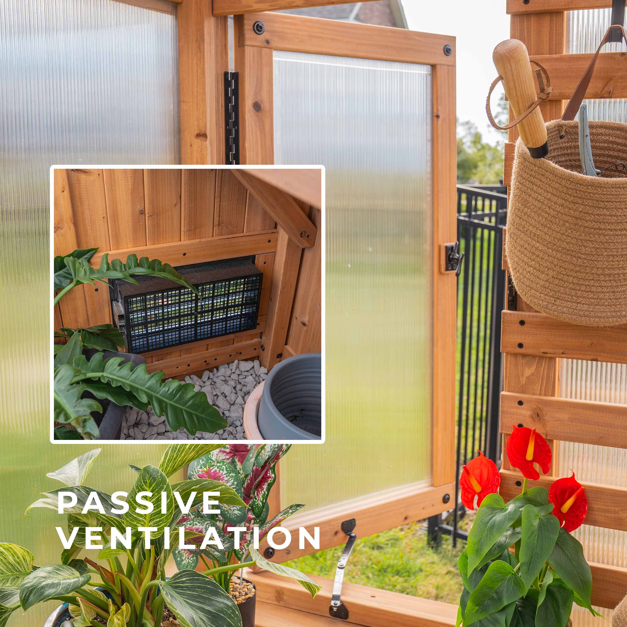 2.7m X 1.8m Willow Passive Ventilation