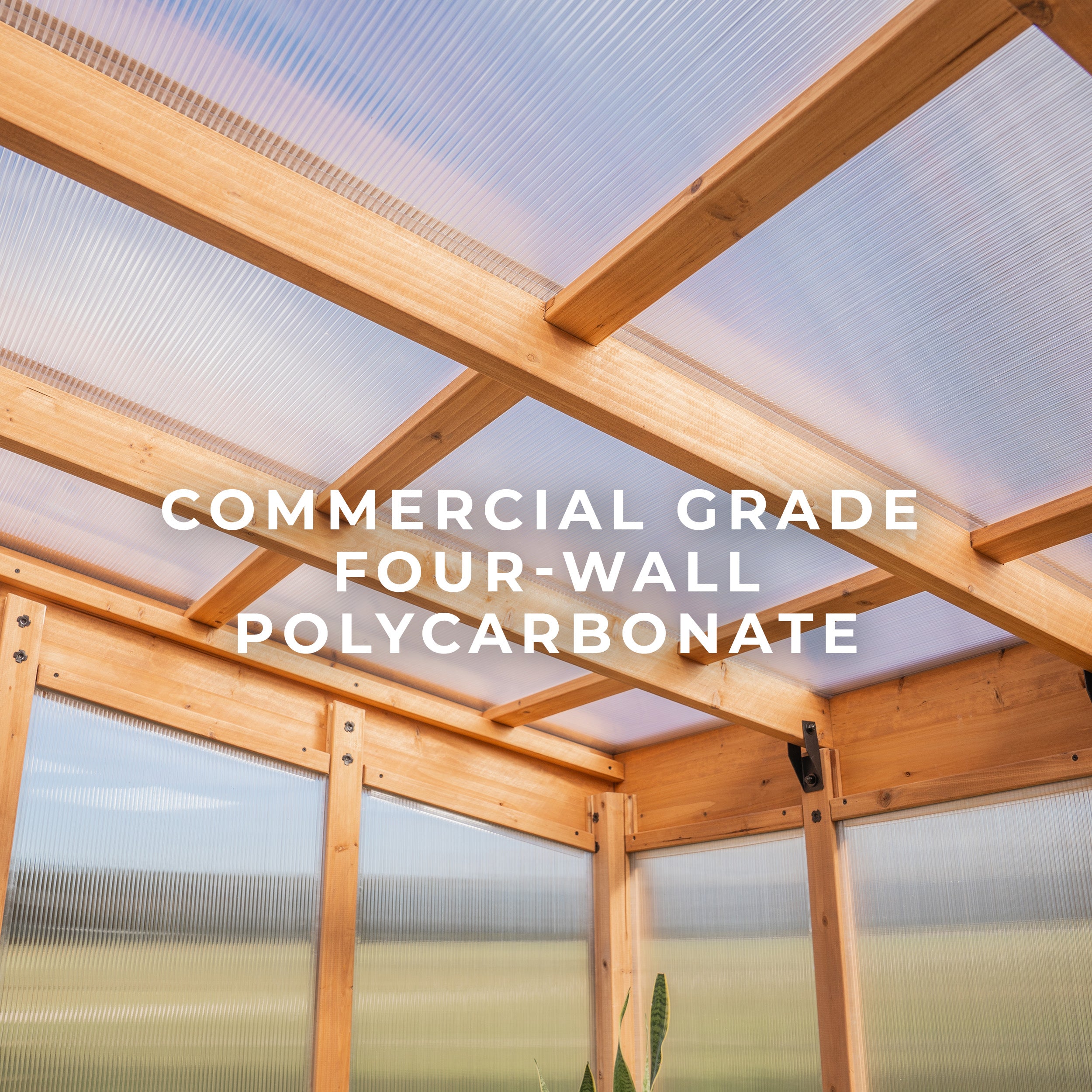 2.7m X 1.8m Willow Four-Wall Polycarbonate