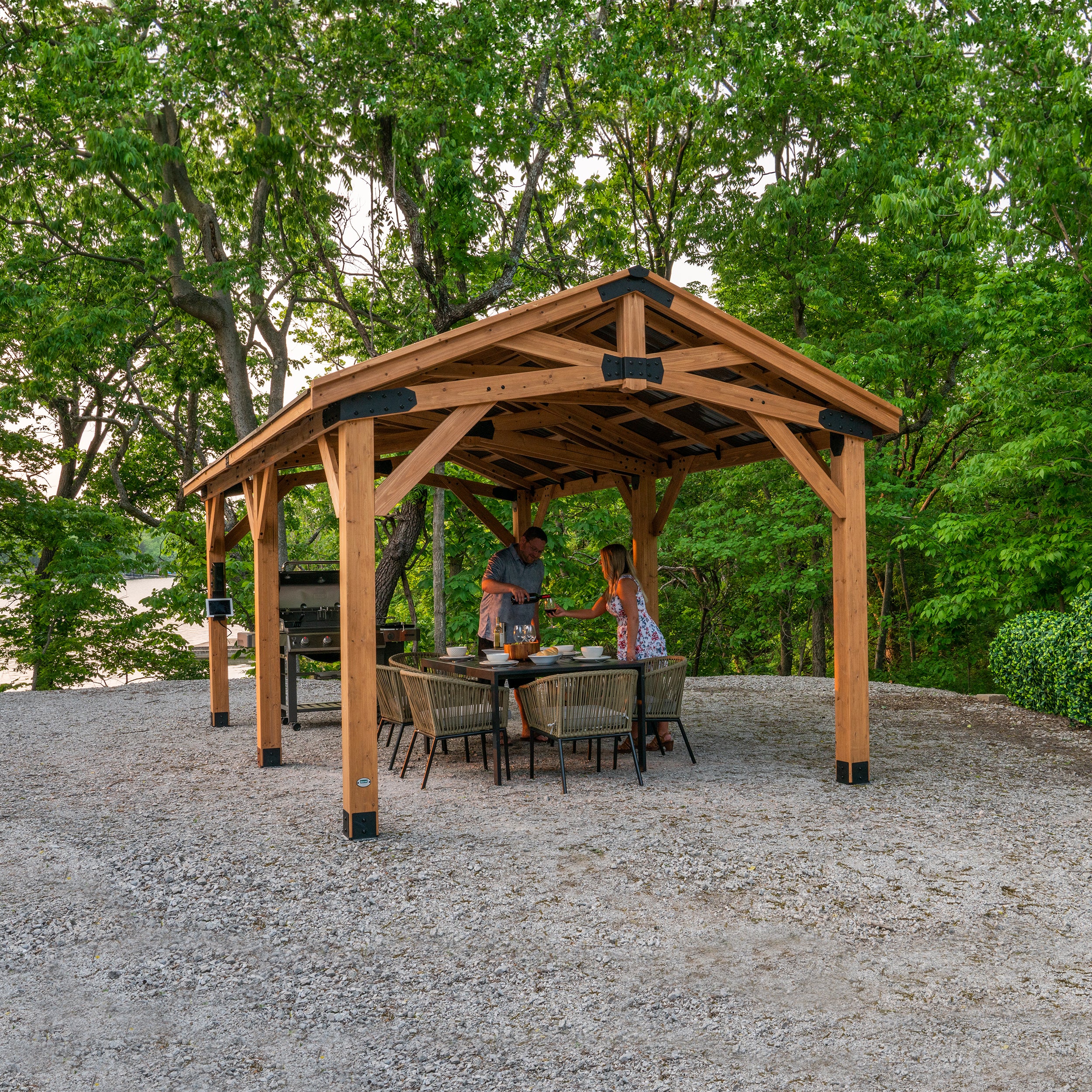 6.1m X 3.7m Norwood large Gazebo