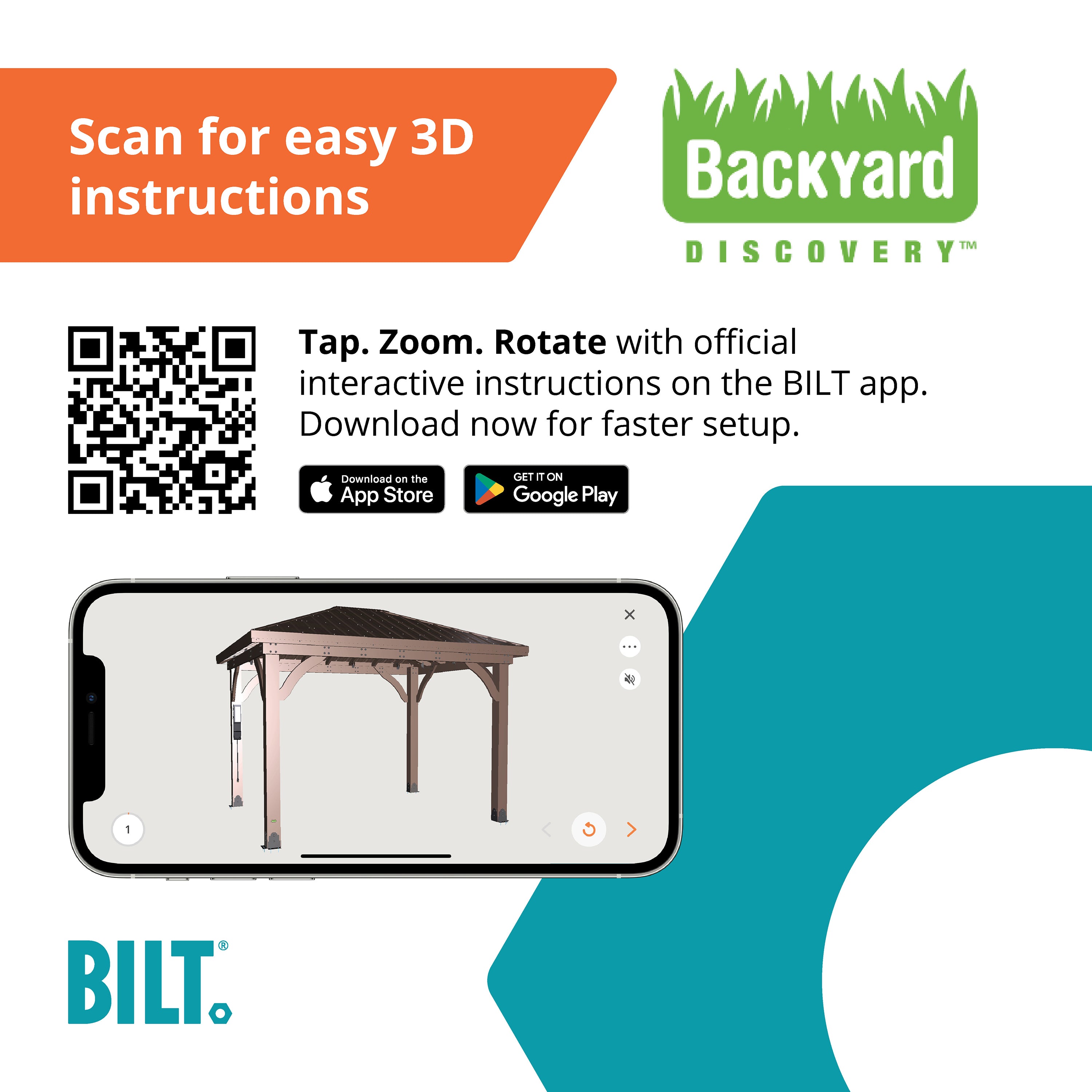 3.7m X 3m Barrington Gazebo BILT App