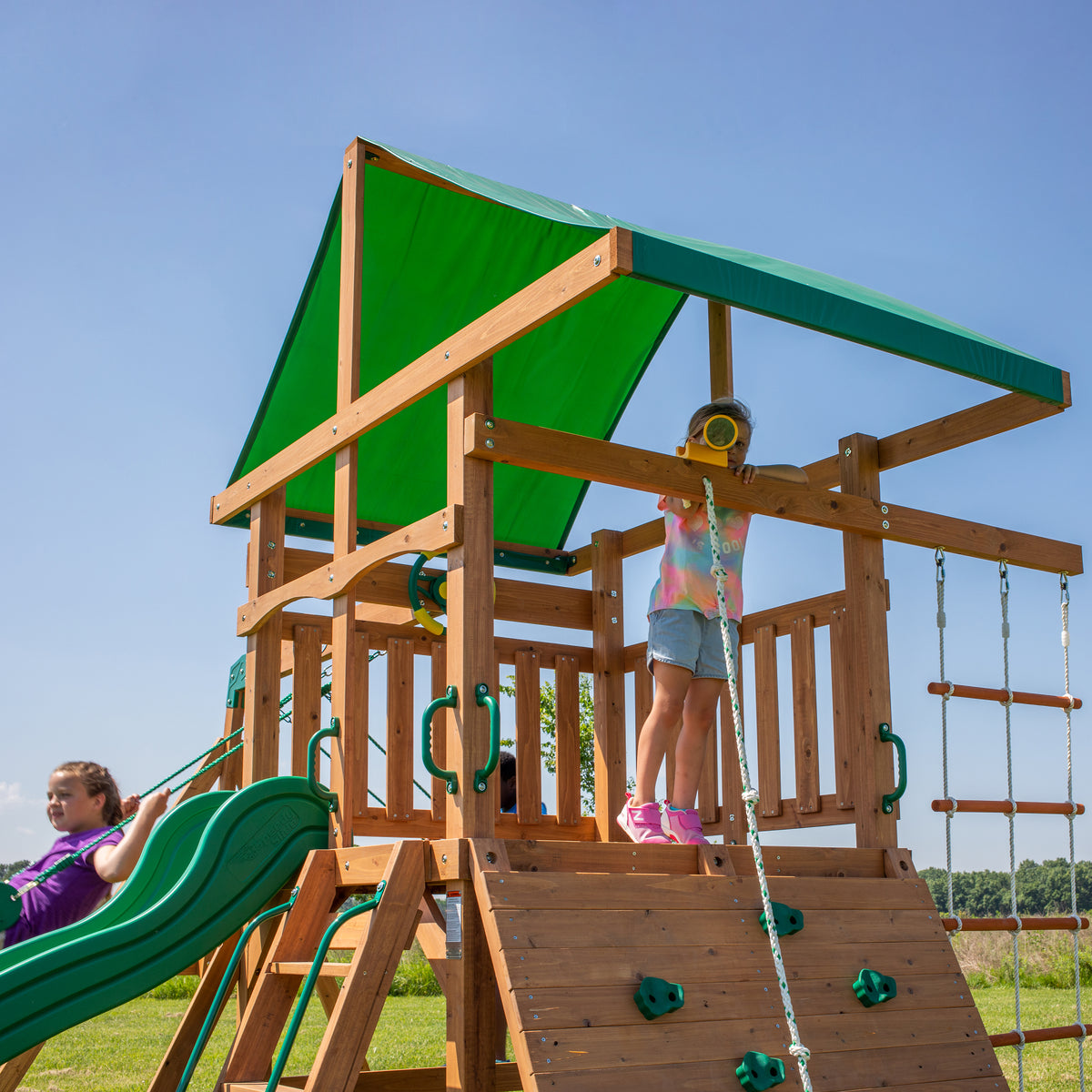 Grayson Peak Swing Set and Climbing Frame