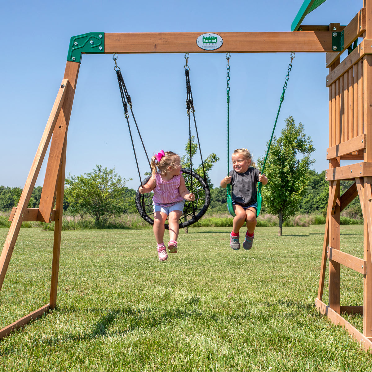 Grayson Peak Swing Set and Climbing Frame