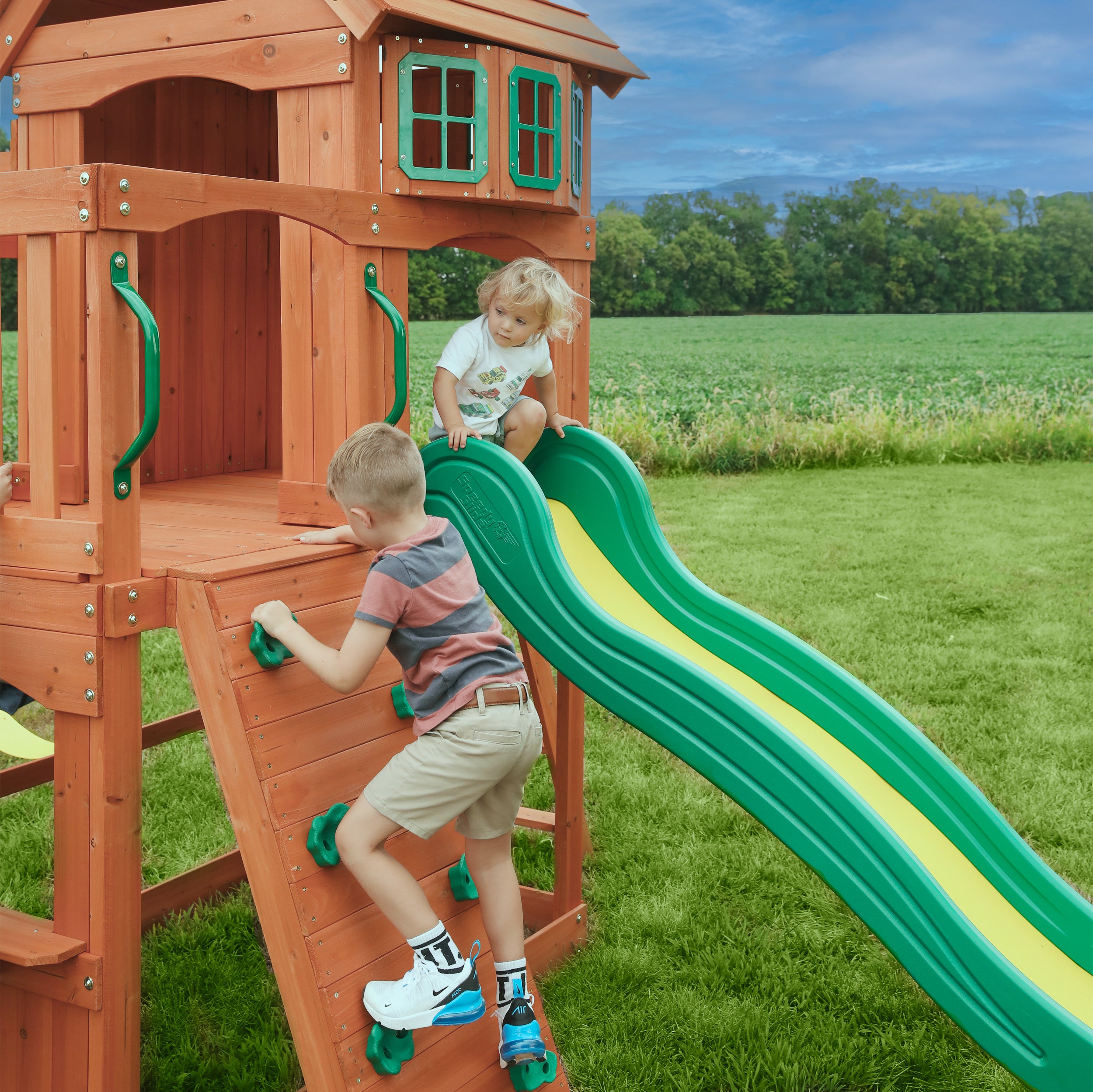 Atlantis Swing Set and Climbing Frame