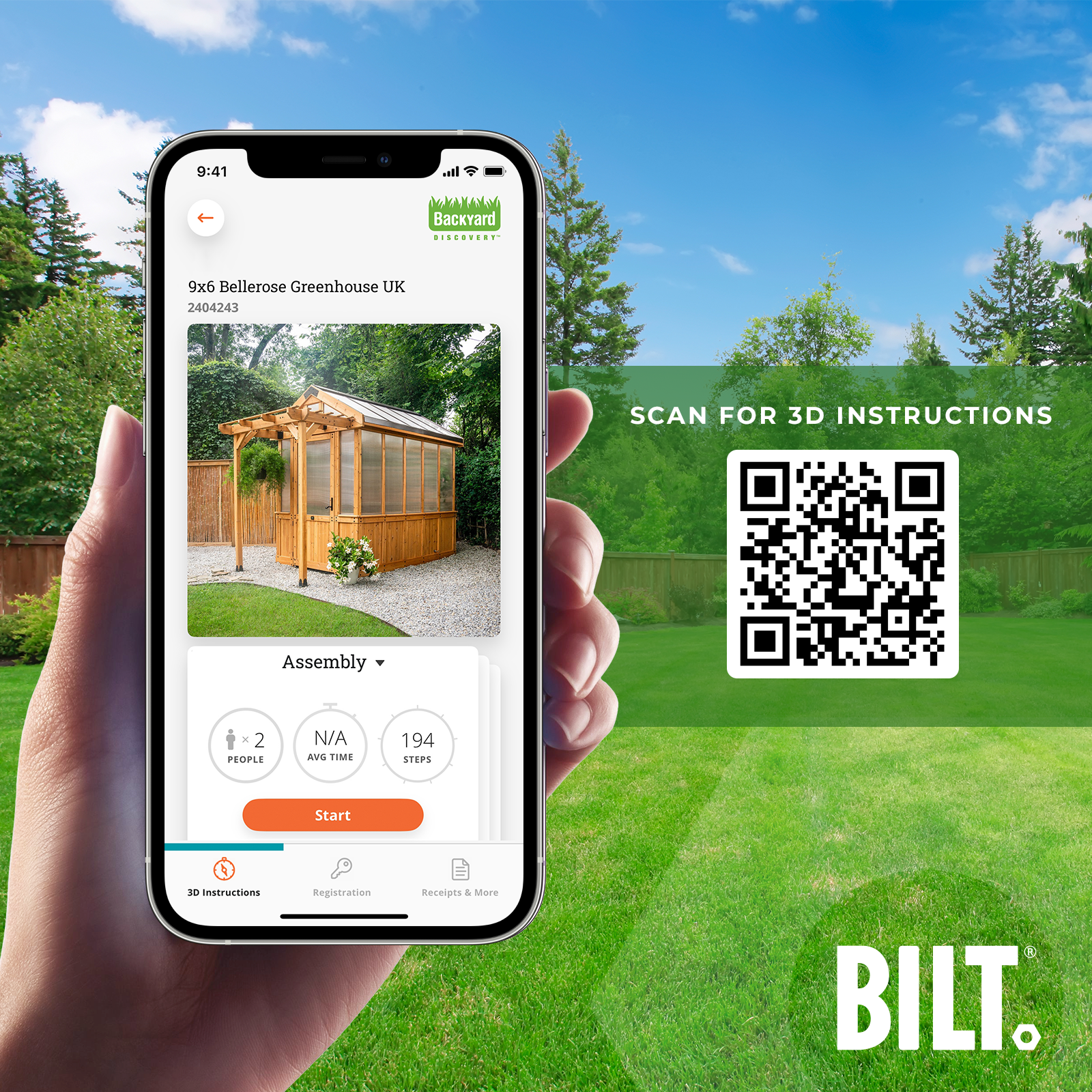 2.9m x 1.8m (9ft x 6ft) Bellerose Greenhouse