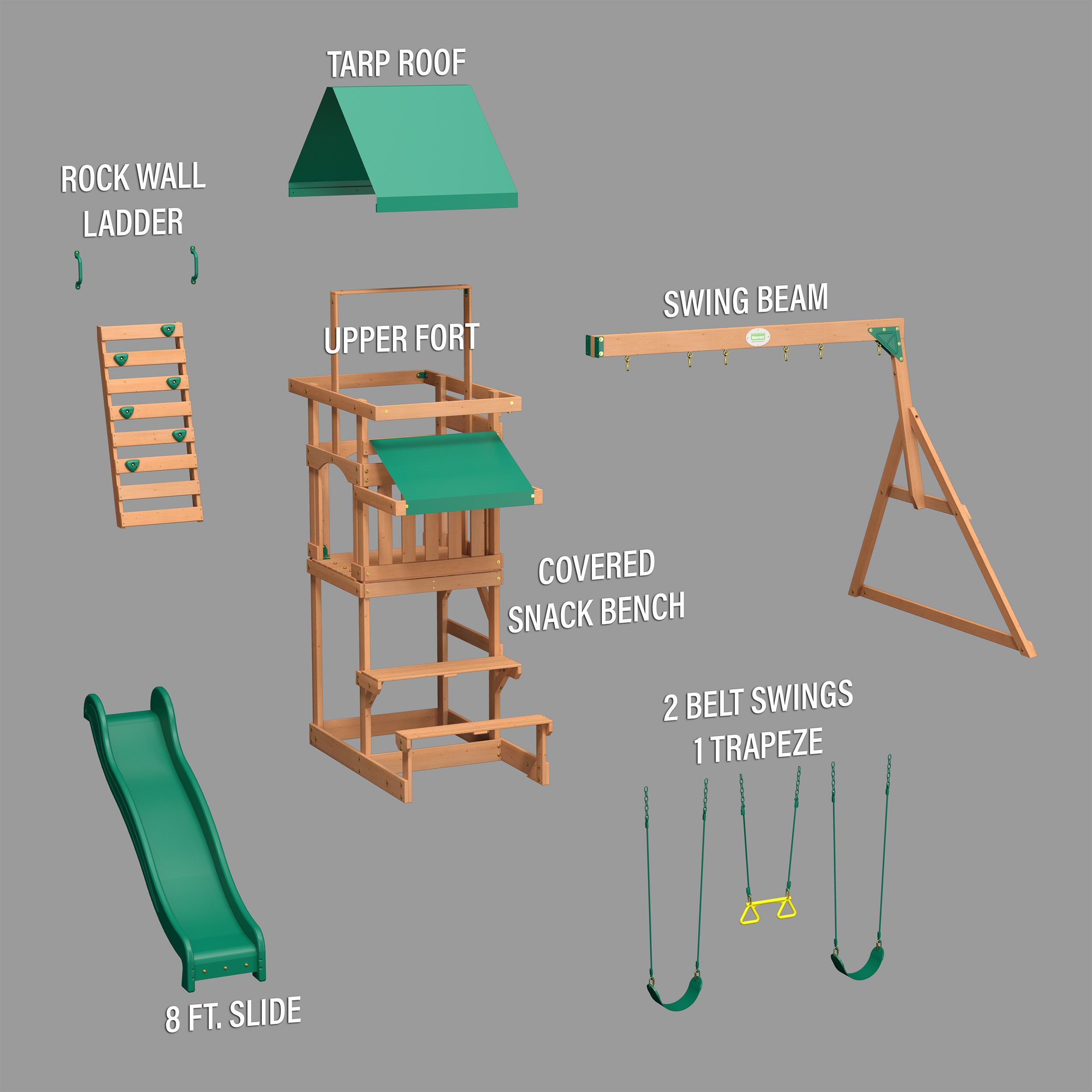 Belmont Swing Set and Climbing Frame