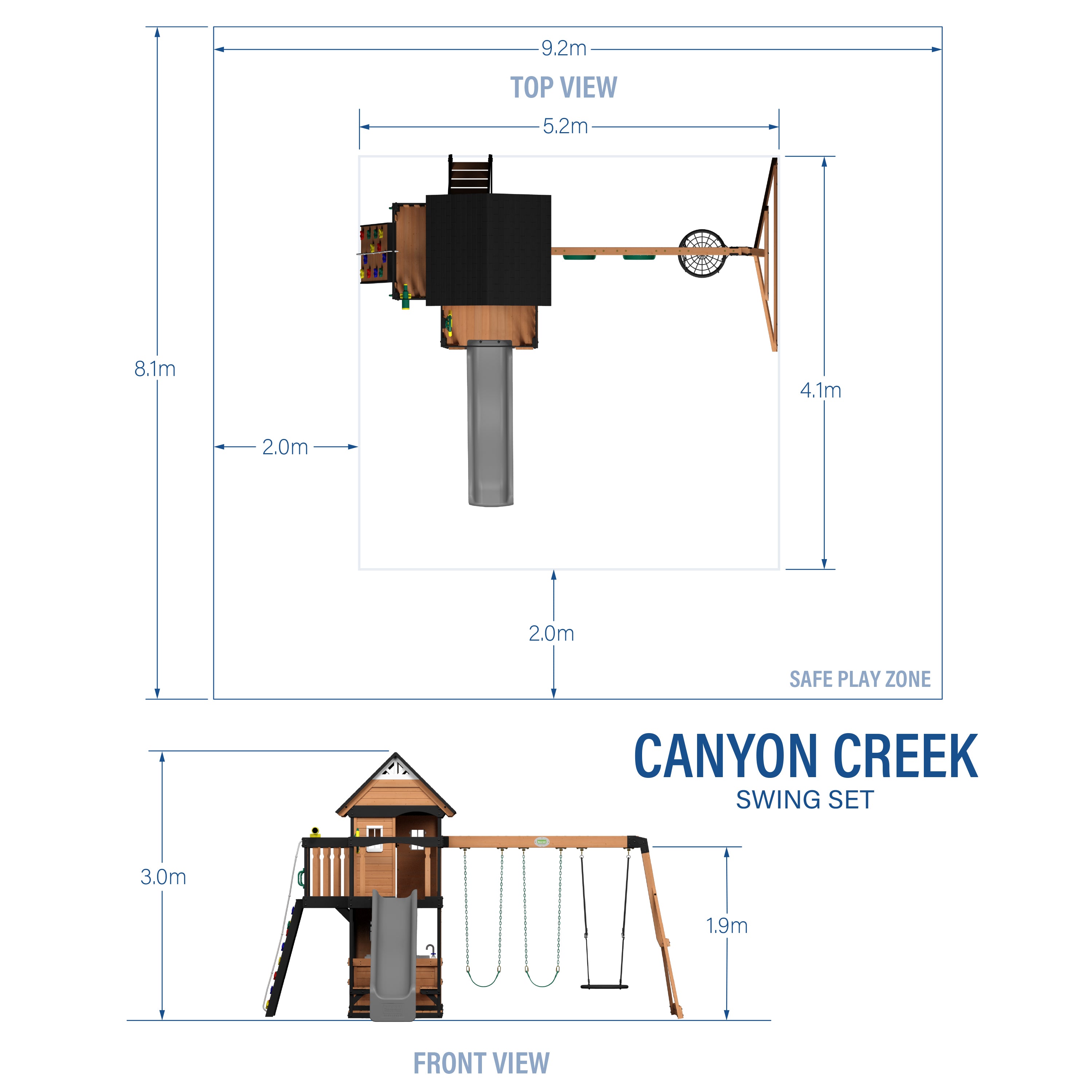 Canyon Creek Metric Dimensions