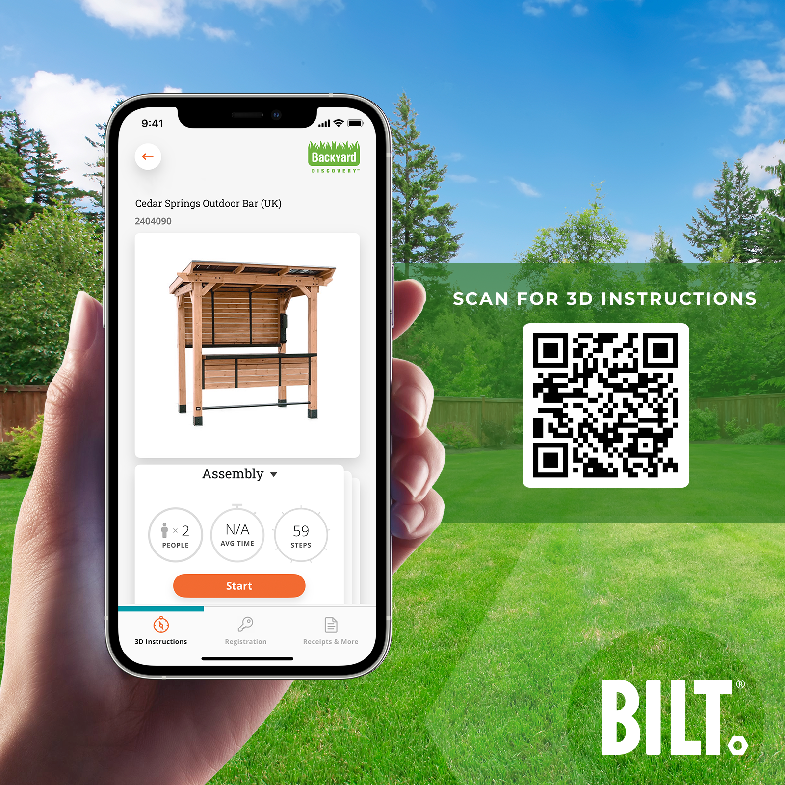 2.6m x 1.9m (8ft x 6ft) Cedar Springs Outdoor Bar